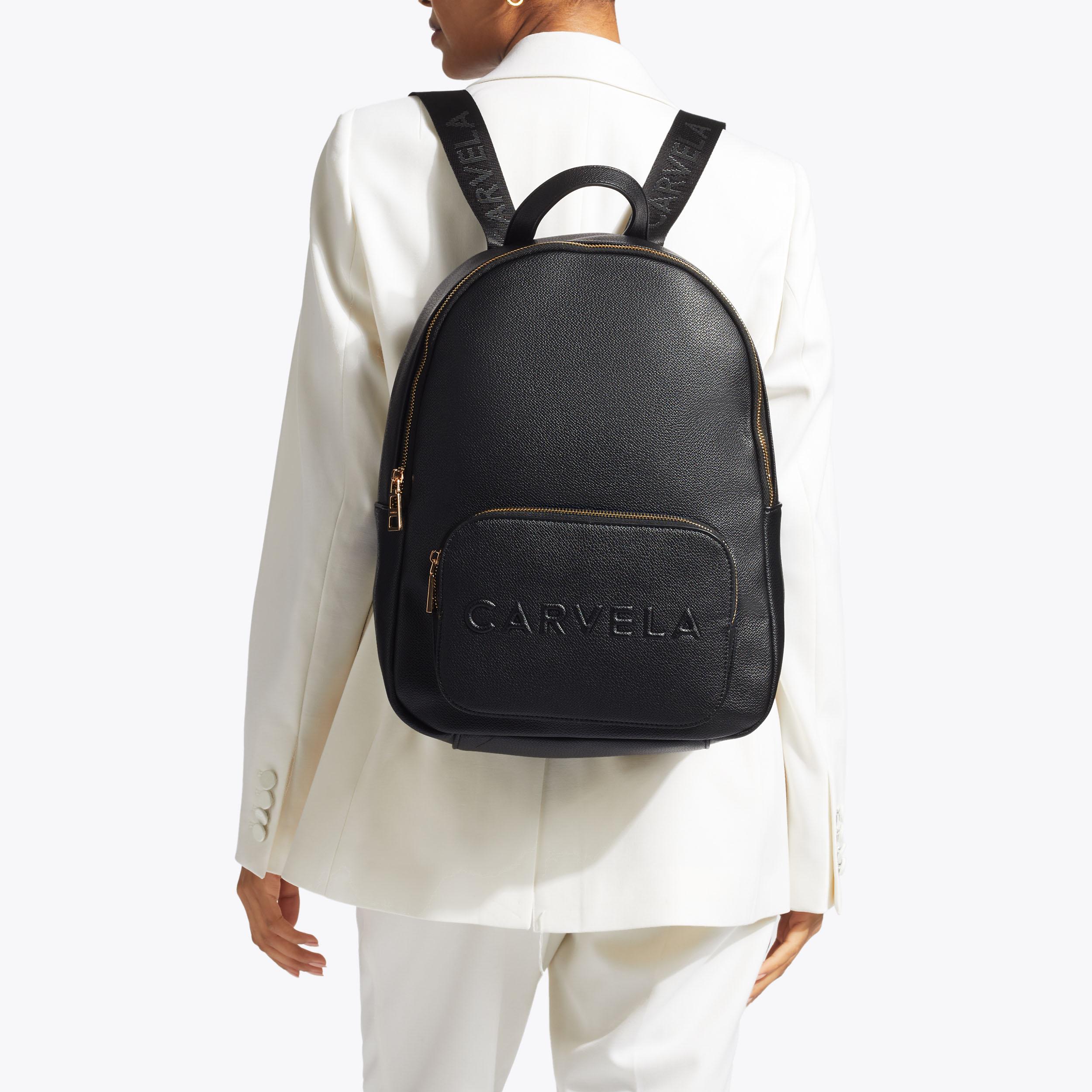 FRAME BACKPACK Black Backpack by CARVELA