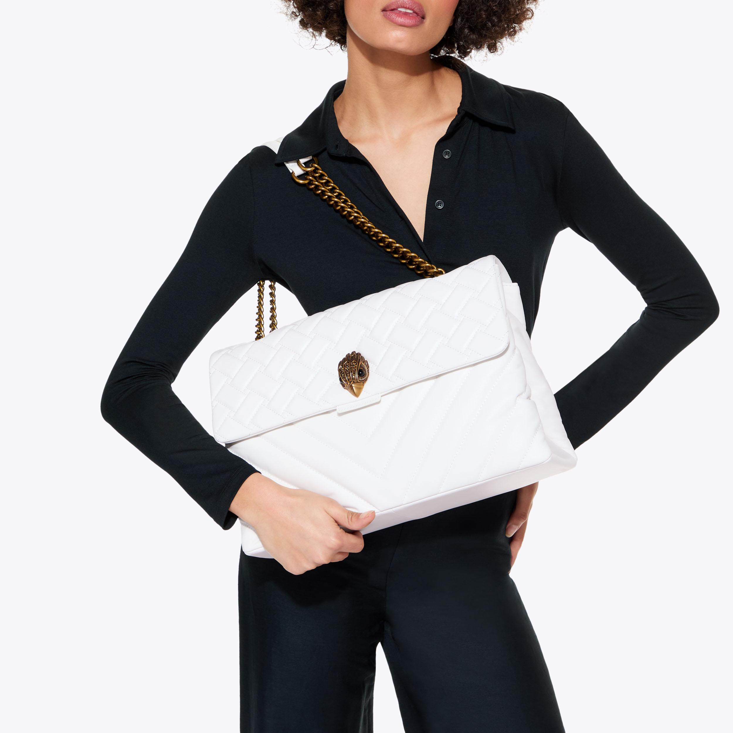 LTHR XXL KENSINGTON BAG Black Quilted Leather Oversized Bag by 