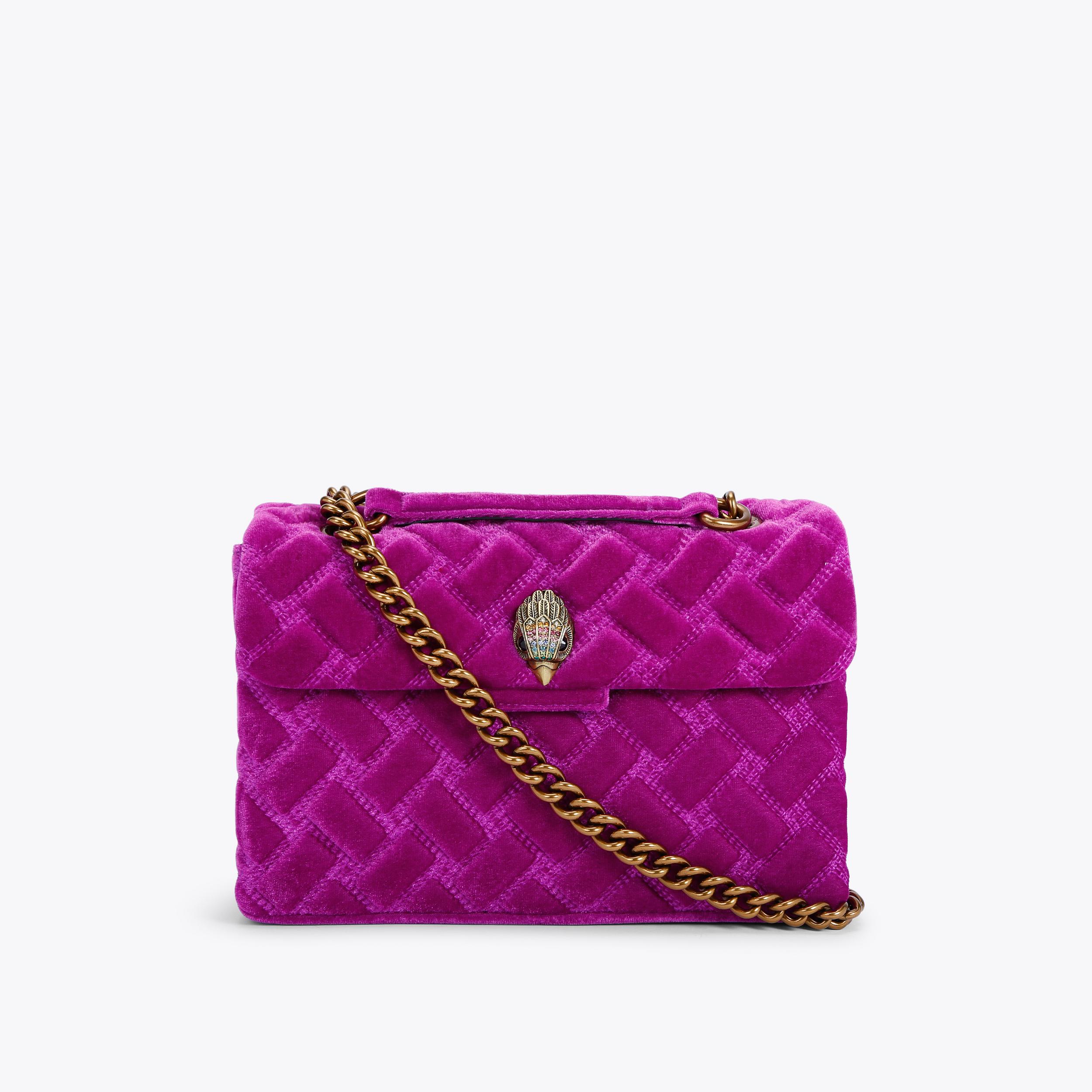 Purple velvet online bag