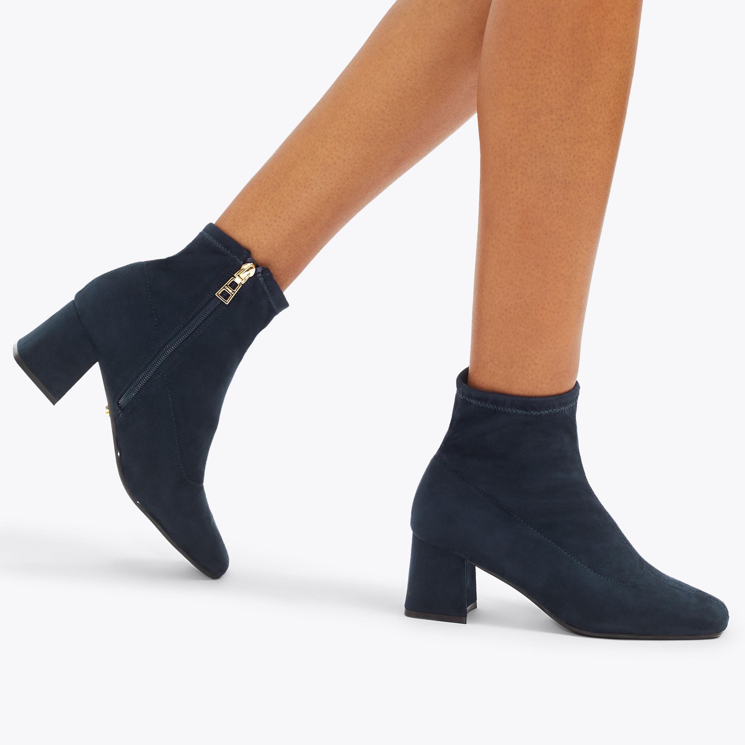 QUANT ANKLE BOOT 2 Navy Microsuede Ankle Boot by CARVELA