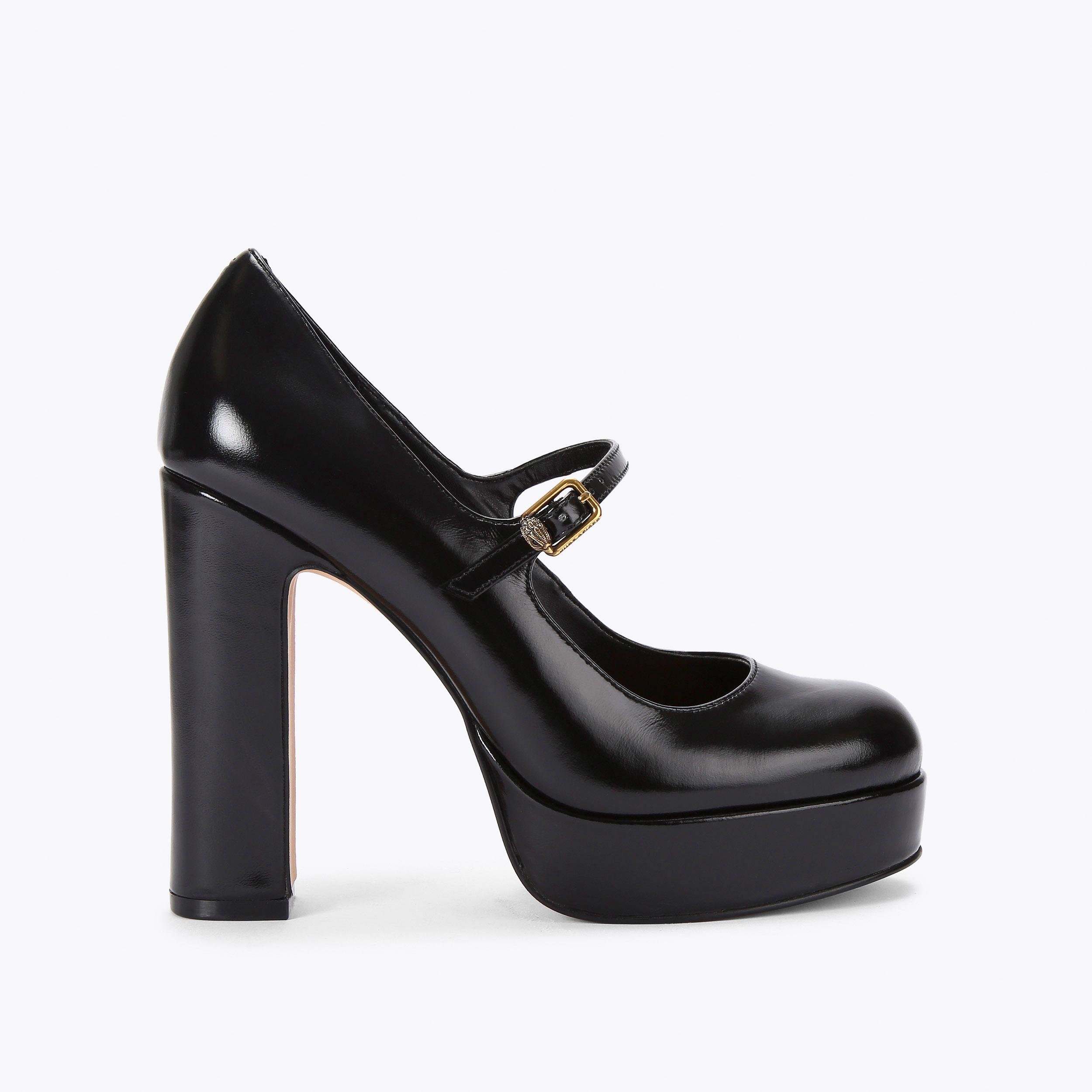 REGENT PLATFORM MARY JANE Black Platform Heels by KURT GEIGER LONDON