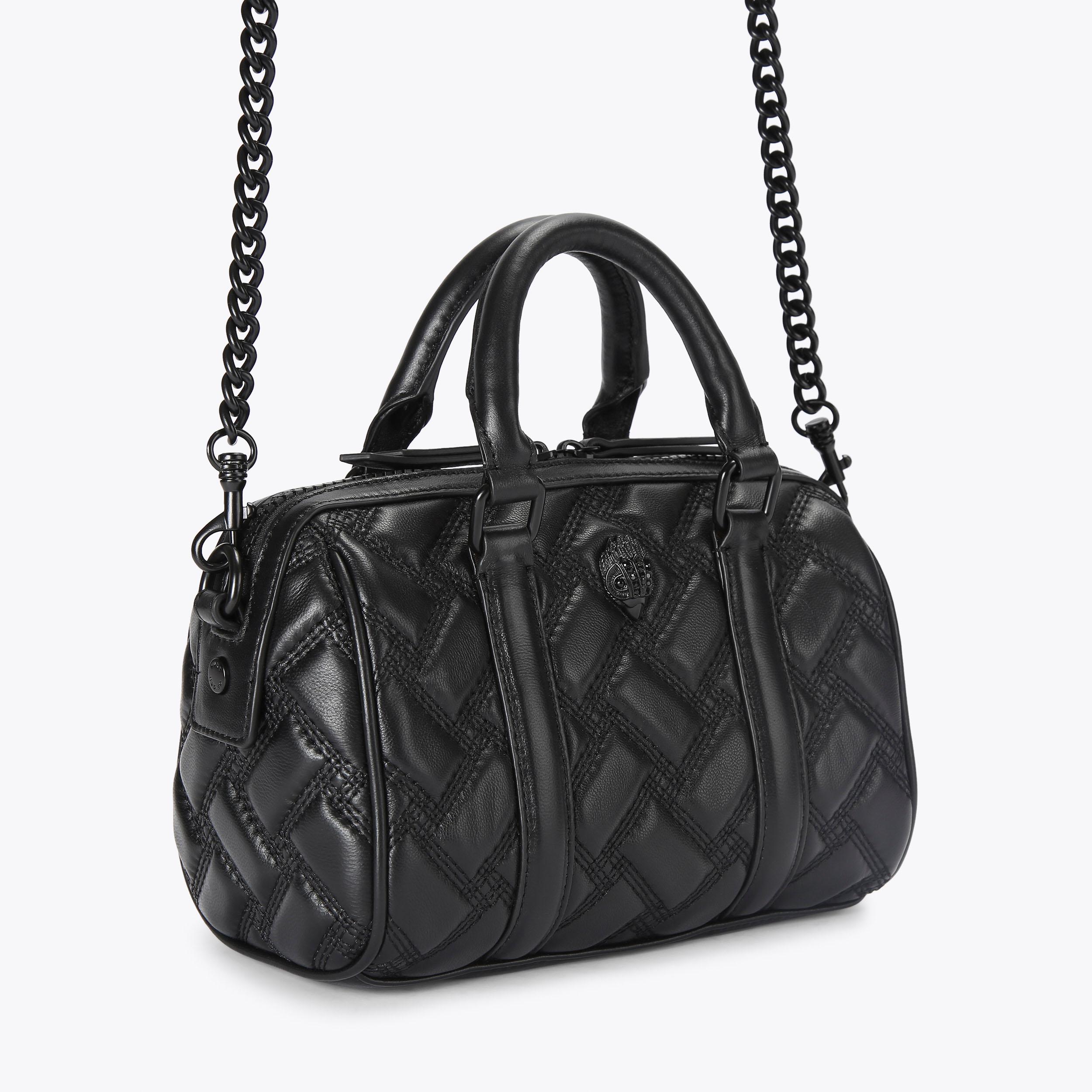 Mini Boston Bag- Women's Leather Barrel Bag Handmade