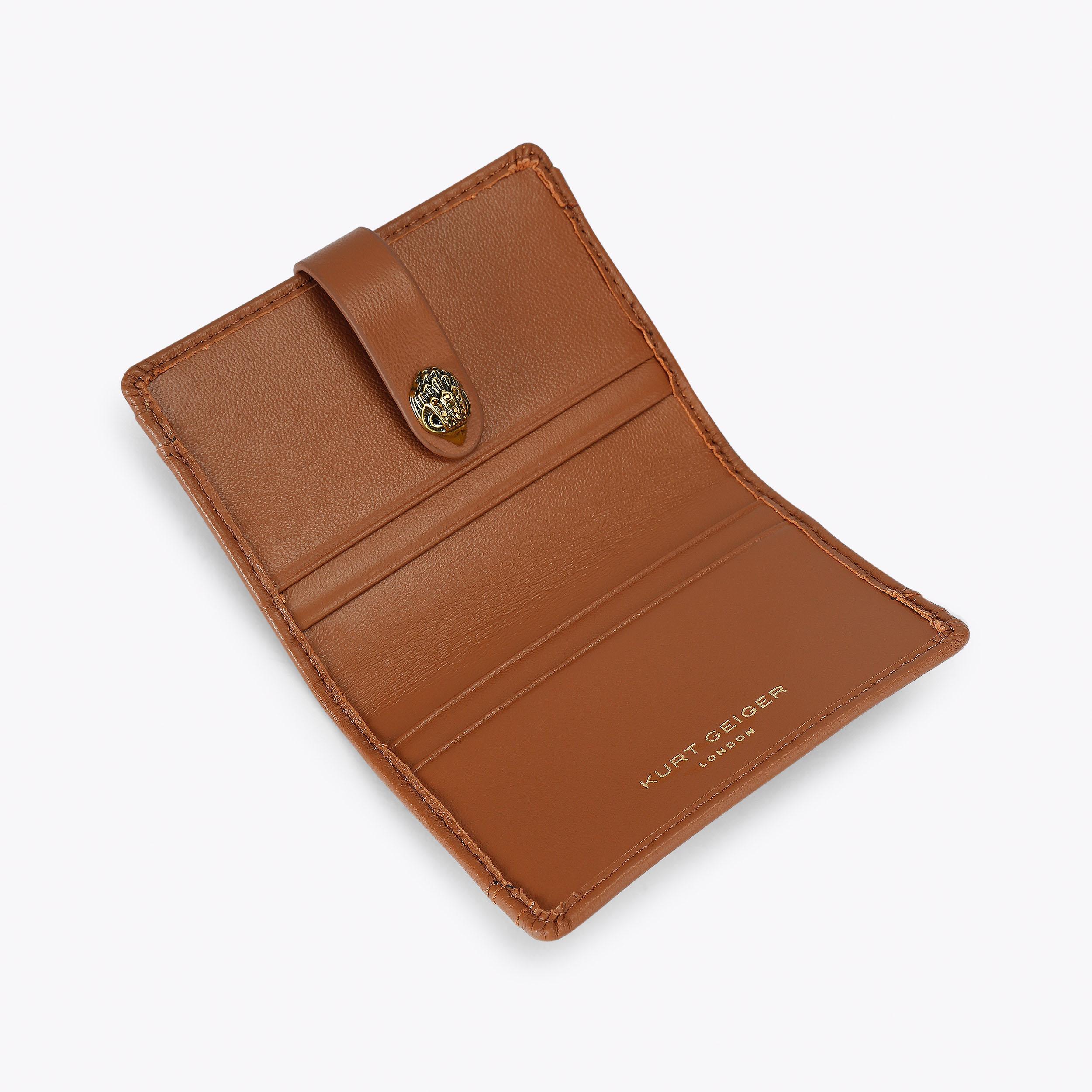 MULTI CARD KENSINGTON Brown Leather Quilted Multi Card