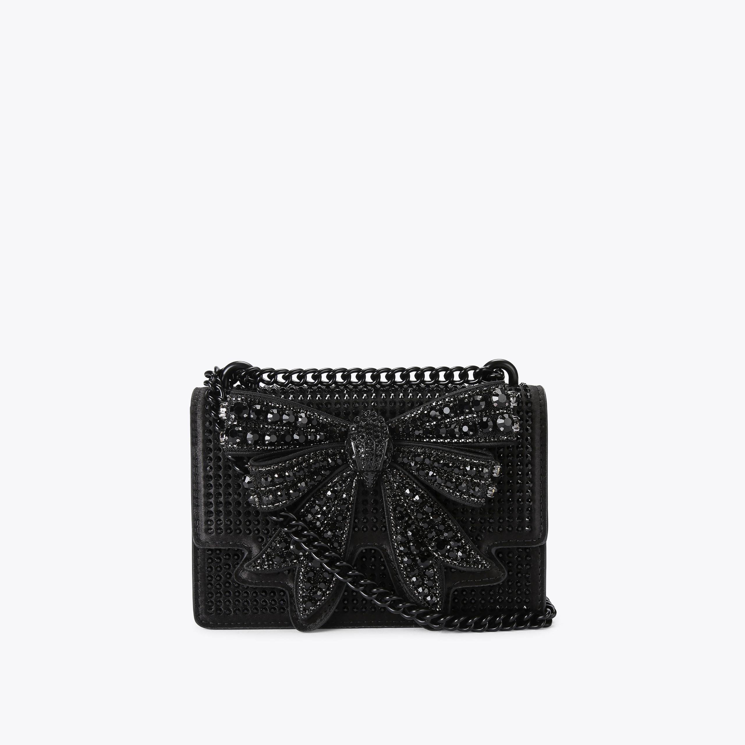 Black purse with bow new arrivals