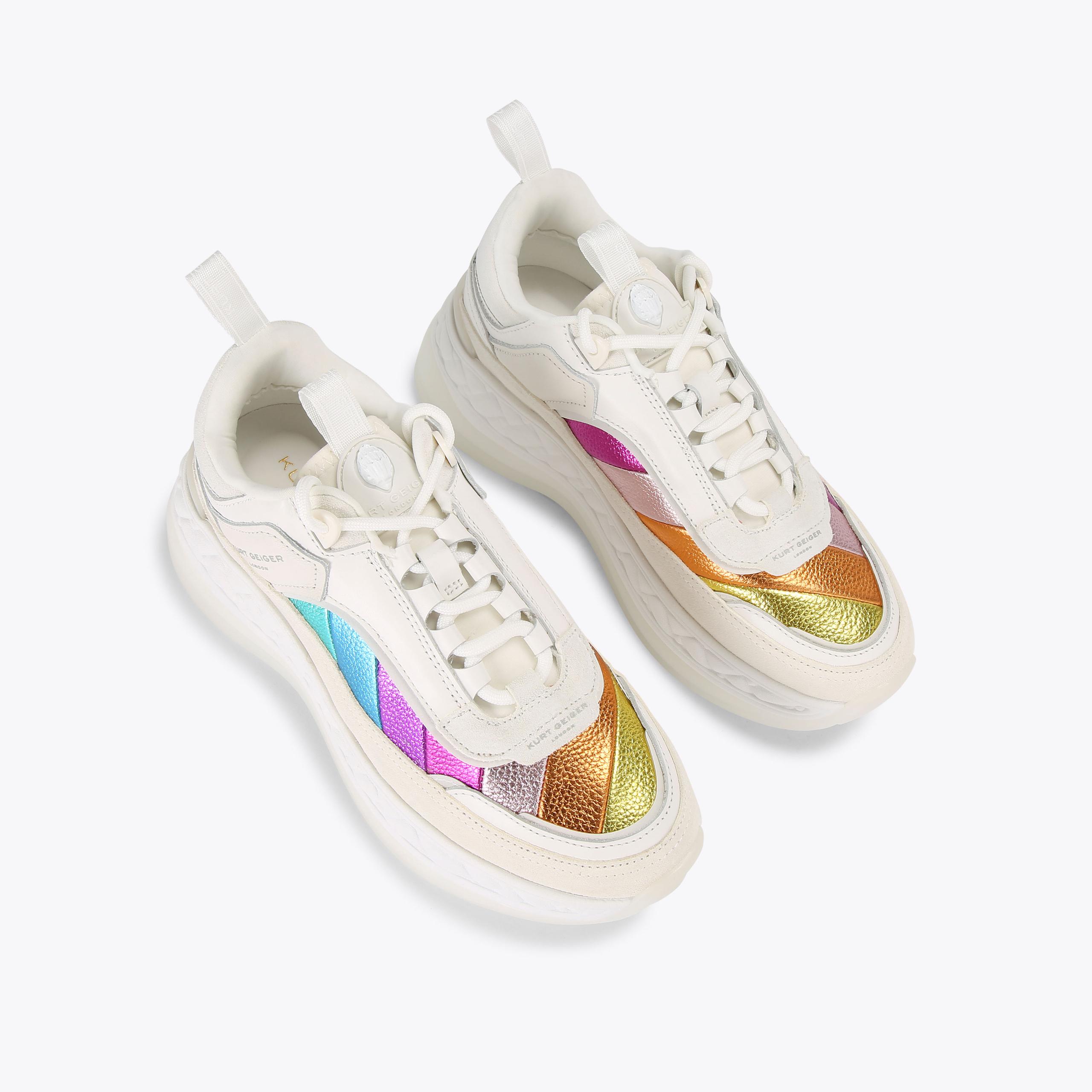 Kurt geiger hot sale rainbow sneakers