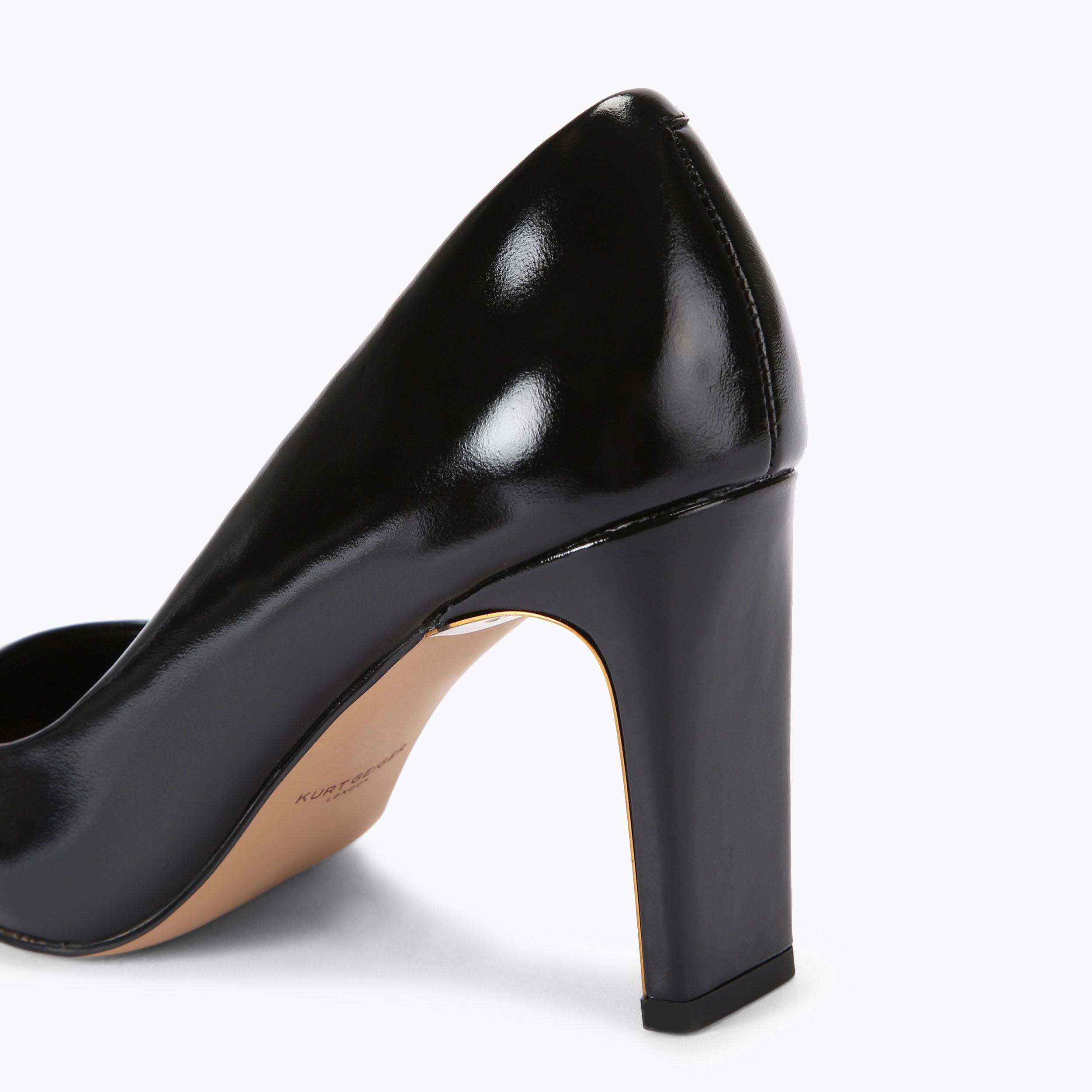 Kurt geiger black court shoes sale