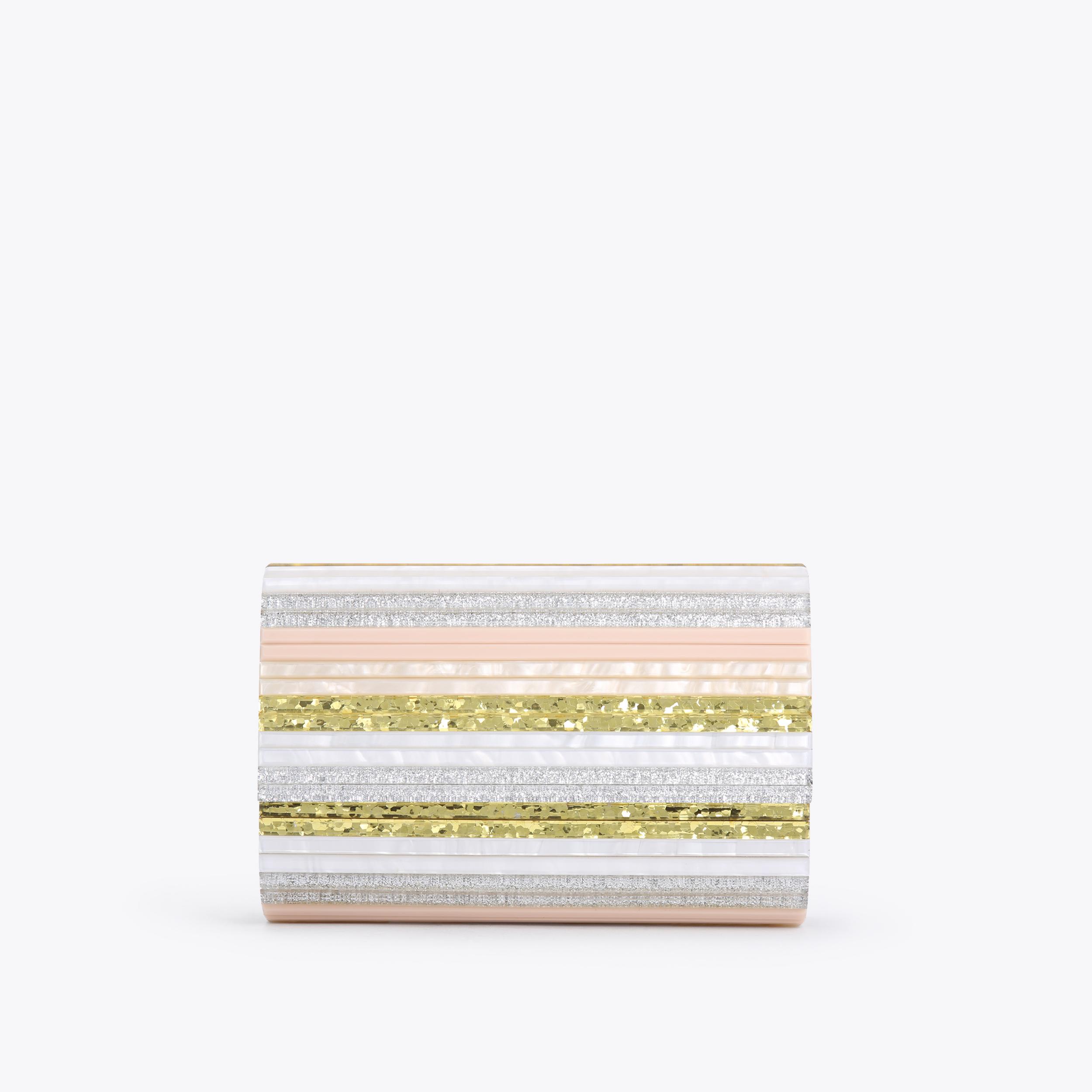 PARTY ENVELOPE Metallic Acrylic Clutch Bag by KURT GEIGER LONDON