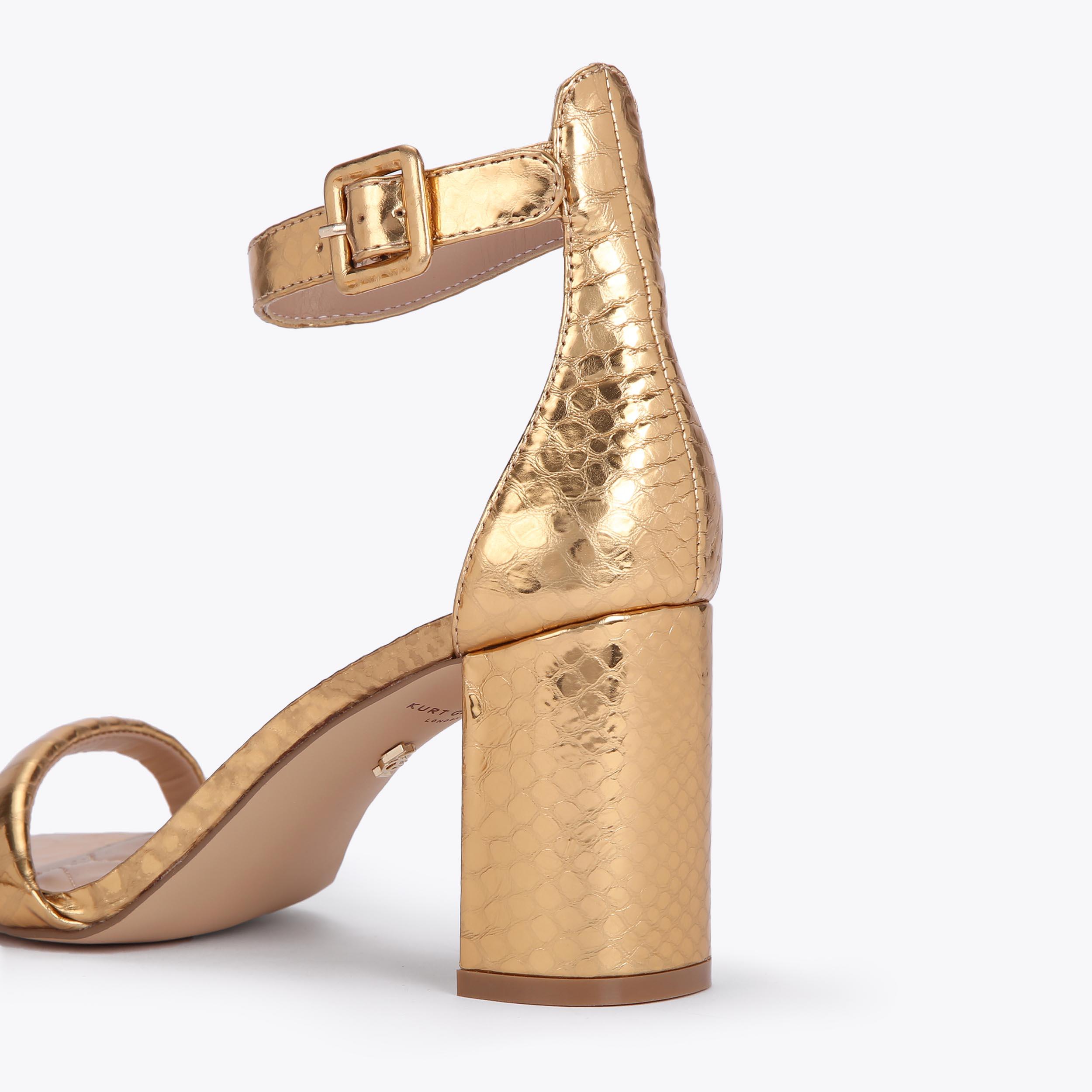 Kurt geiger cheap gold shoes