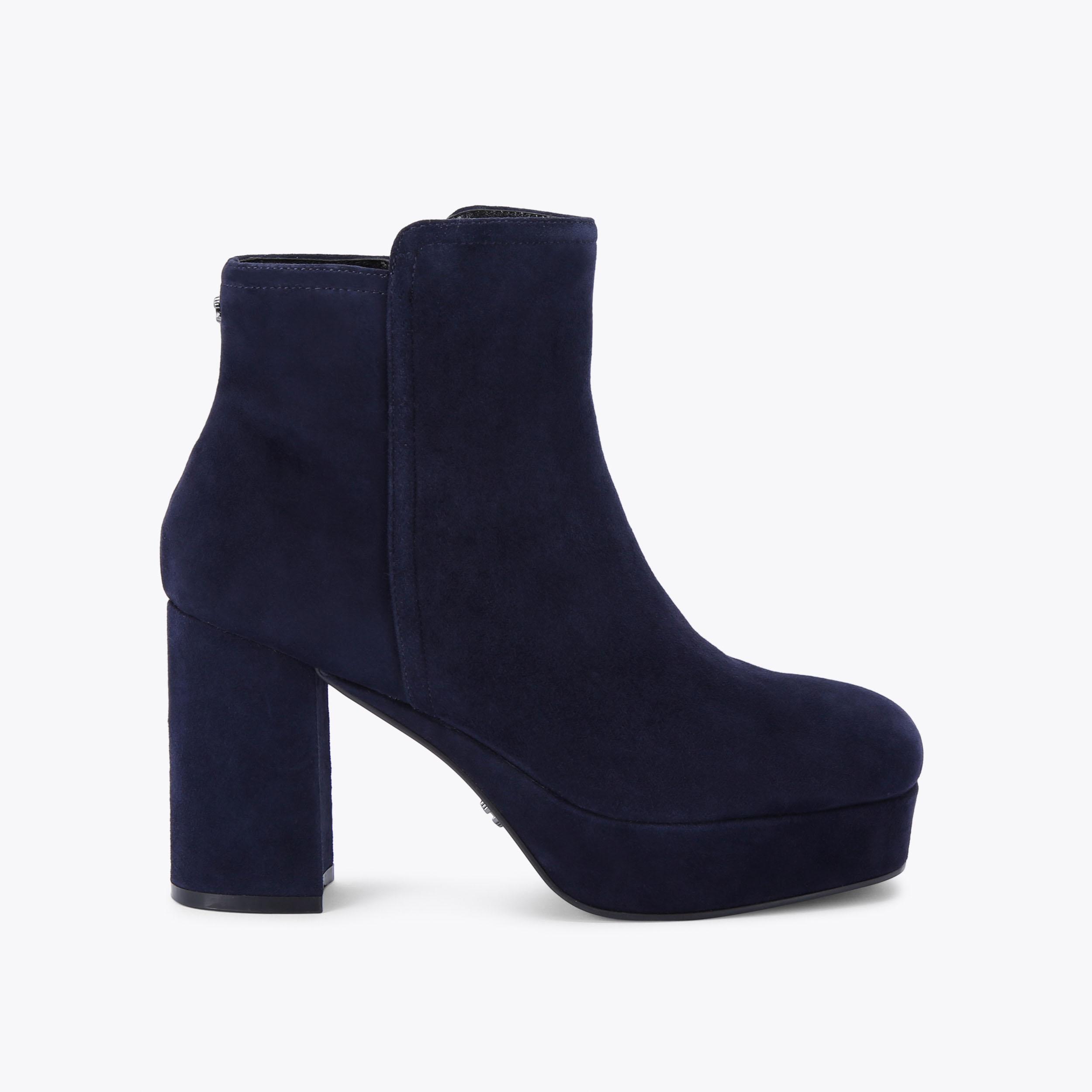 Carvela navy 2025 ankle boots