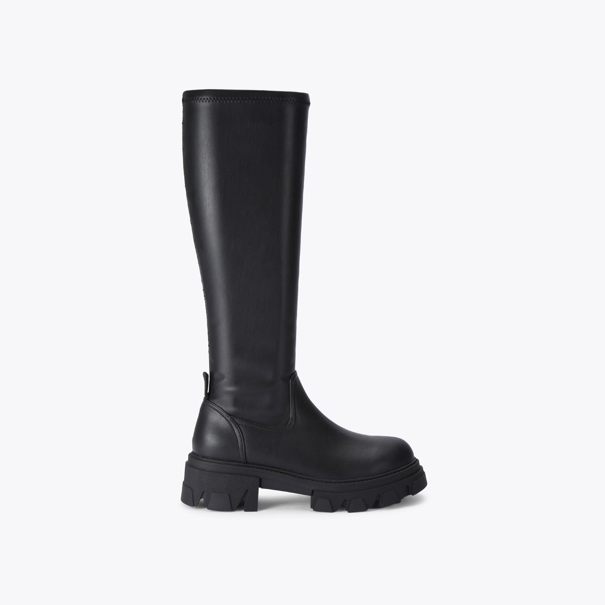 EXPLORER KNEE Black Knee High Boots by CARVELA