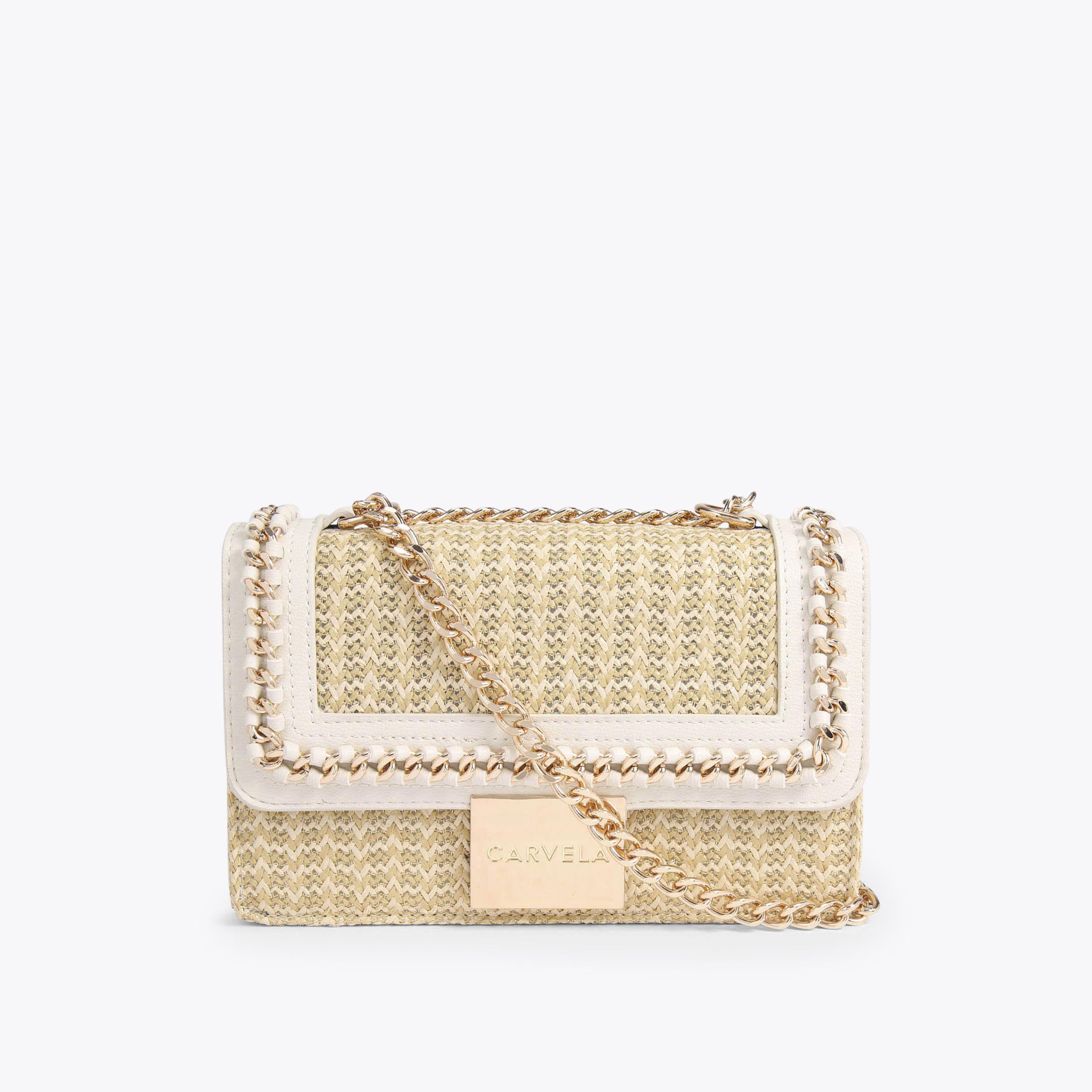 Carvela quilted sale chain bag