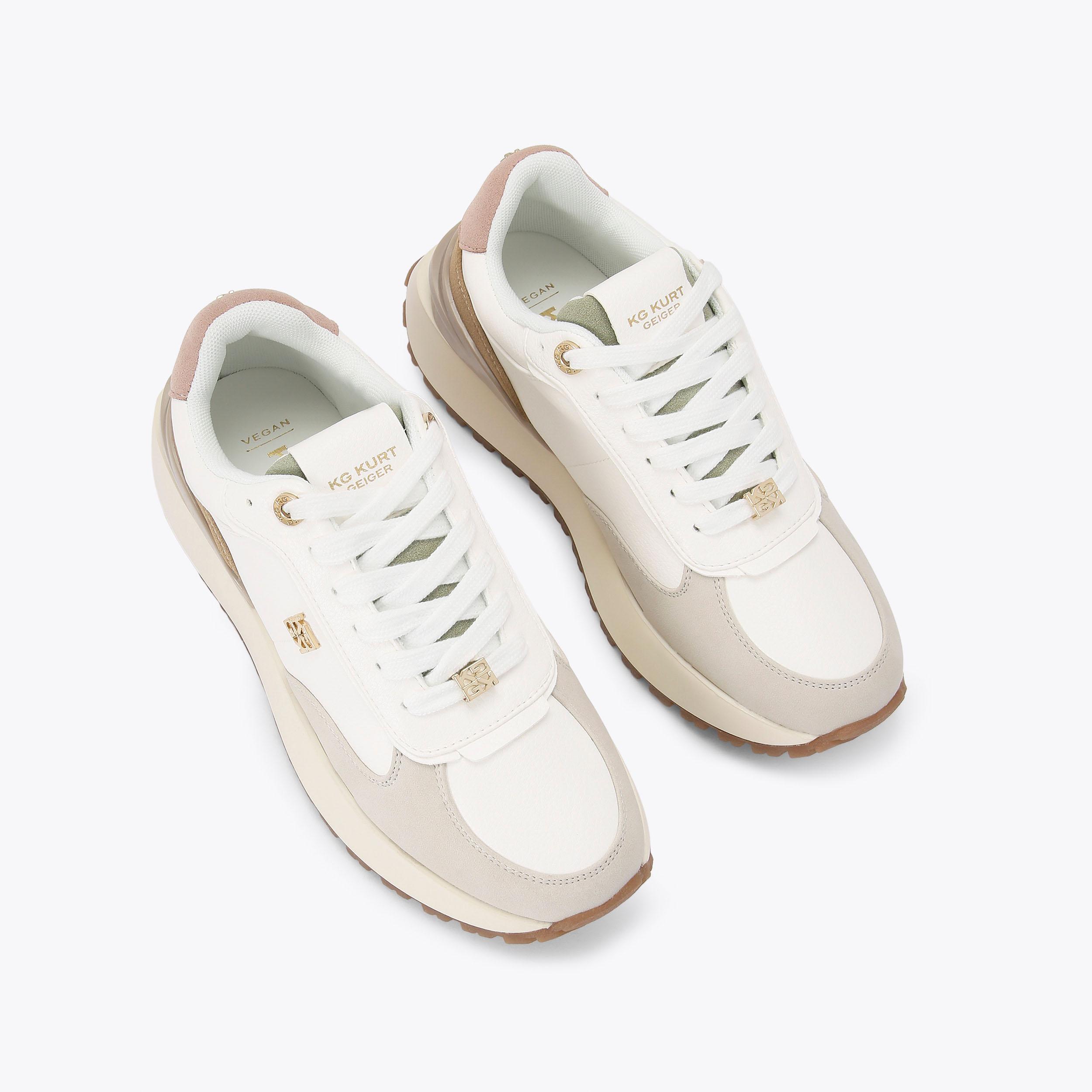 Kurt geiger white trainers on sale womens