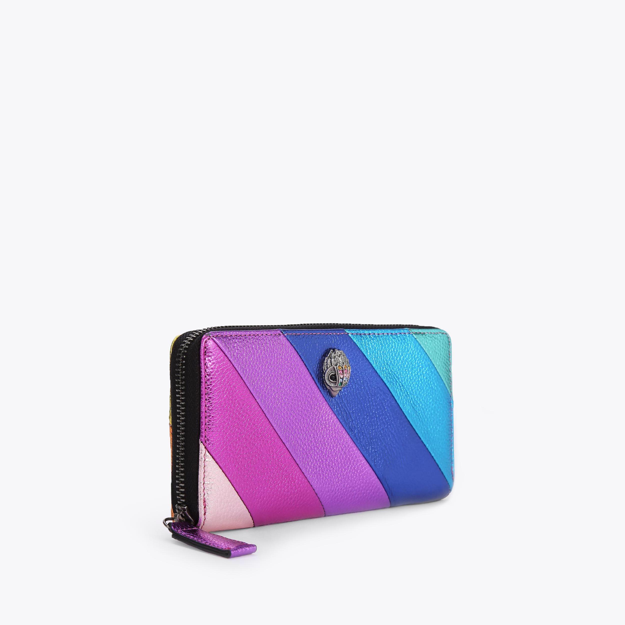 K ZIP AROUND WALLET EAGLE Rainbow Leather Wallet by KURT GEIGER LONDON K ZIP AROUND WALLET EAGLE Rainbow Leather Wallet by KURT GEIGER LONDON