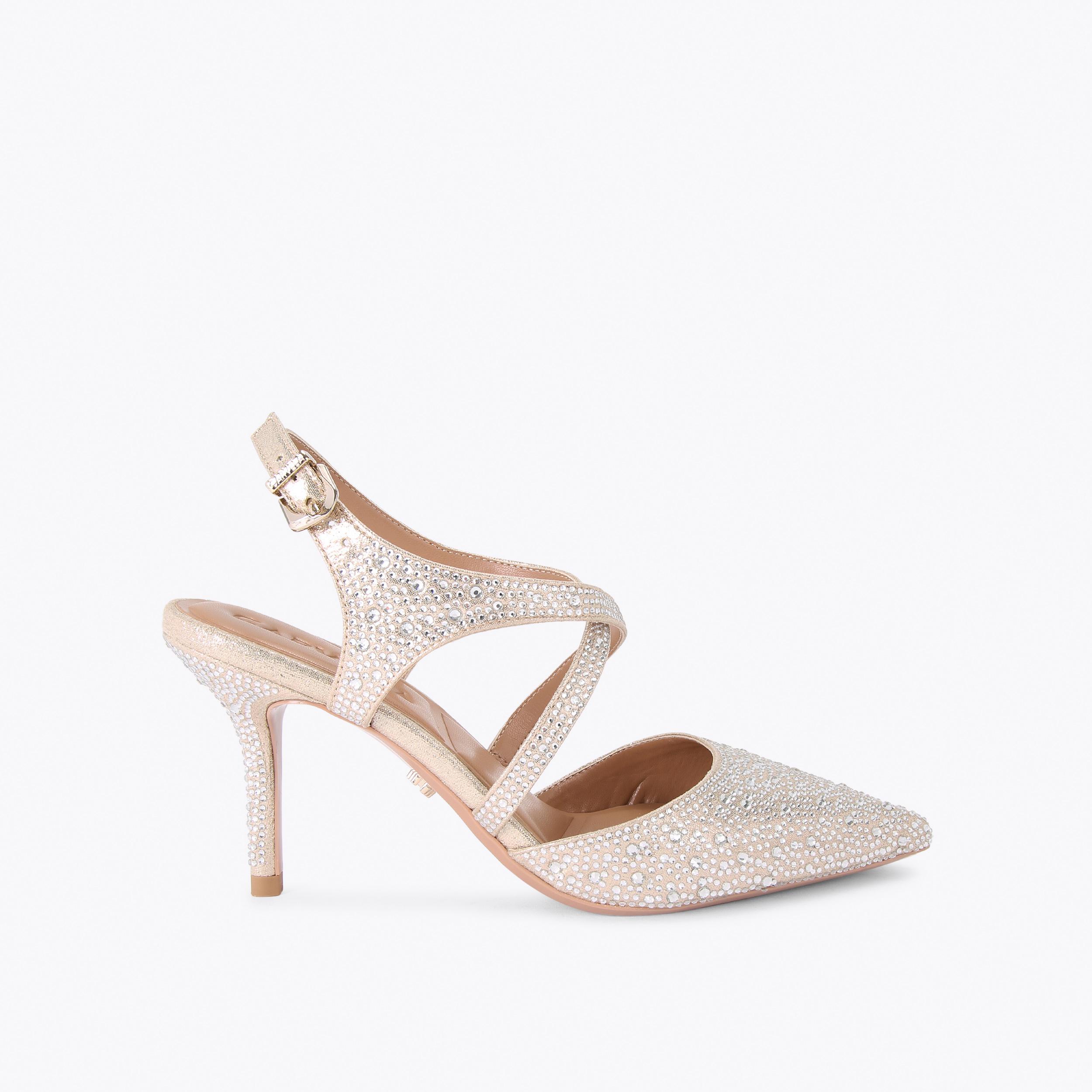 Carvela rose hot sale gold shoes