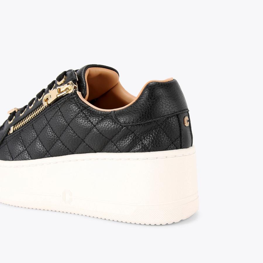 CONNECTED ZIP Black Leather Trainers by CARVELA CONNECTED ZIP Black Leather Trainers by CARVELA