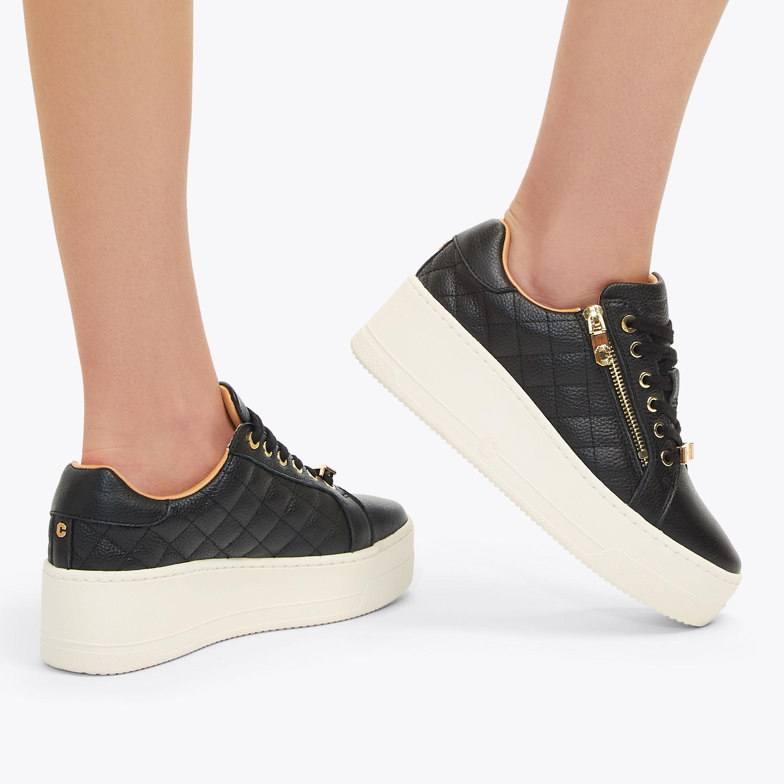 CONNECTED ZIP Black Leather Trainers by CARVELA CONNECTED ZIP Black Leather Trainers by CARVELA