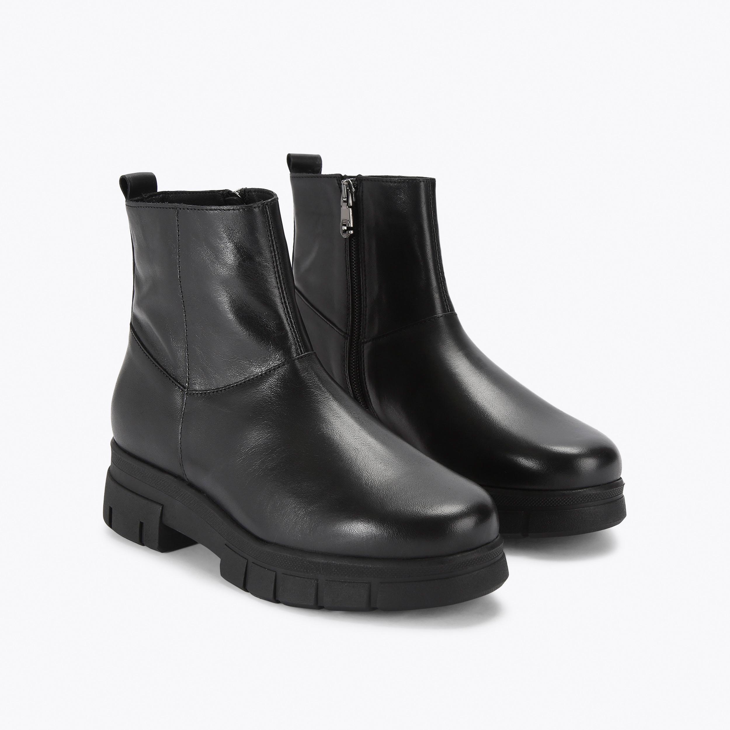 Carvela leather best sale flat chelsea boots