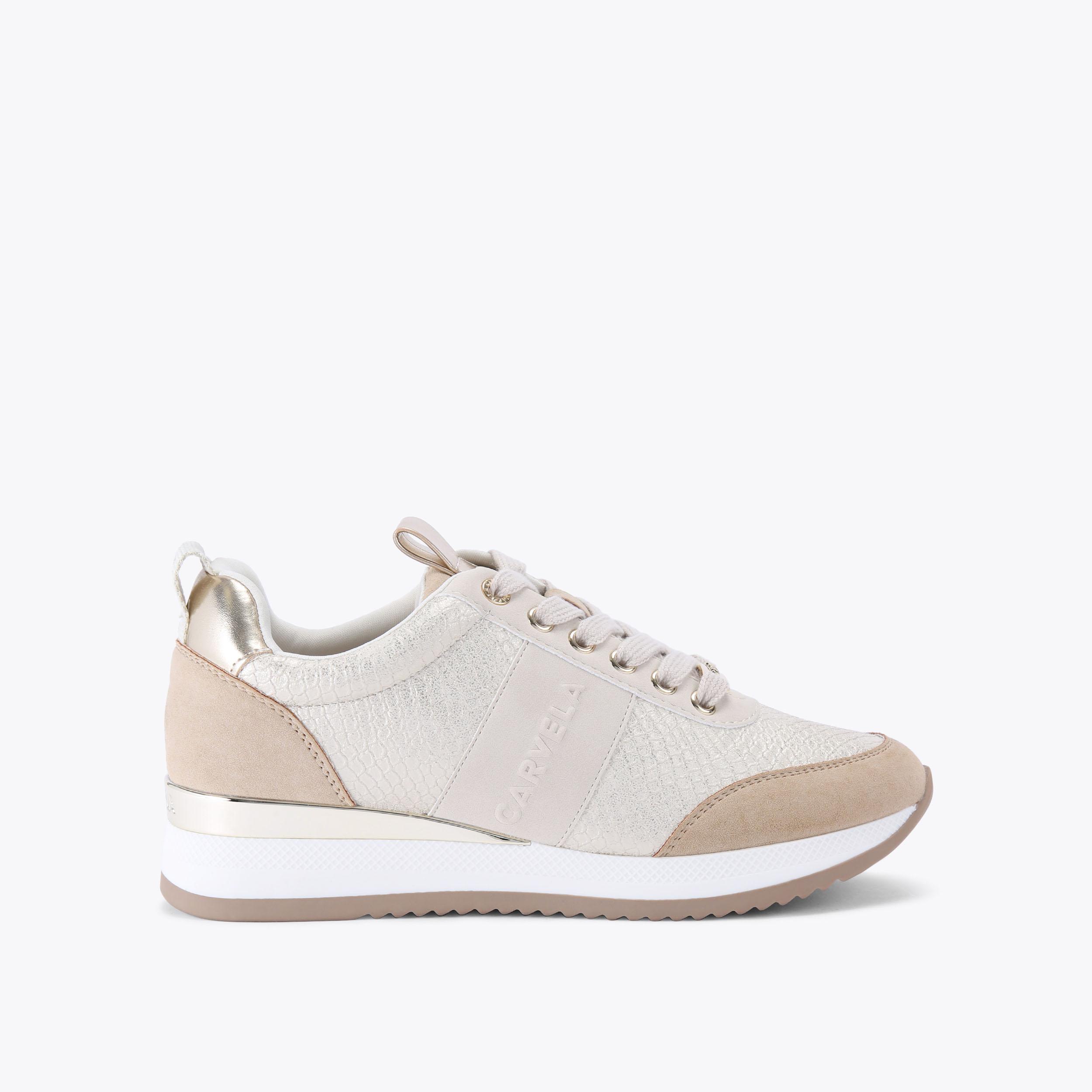 carvela by kurt geiger FRAME RUNNER Bone Snake Print Trainer by CARVELA