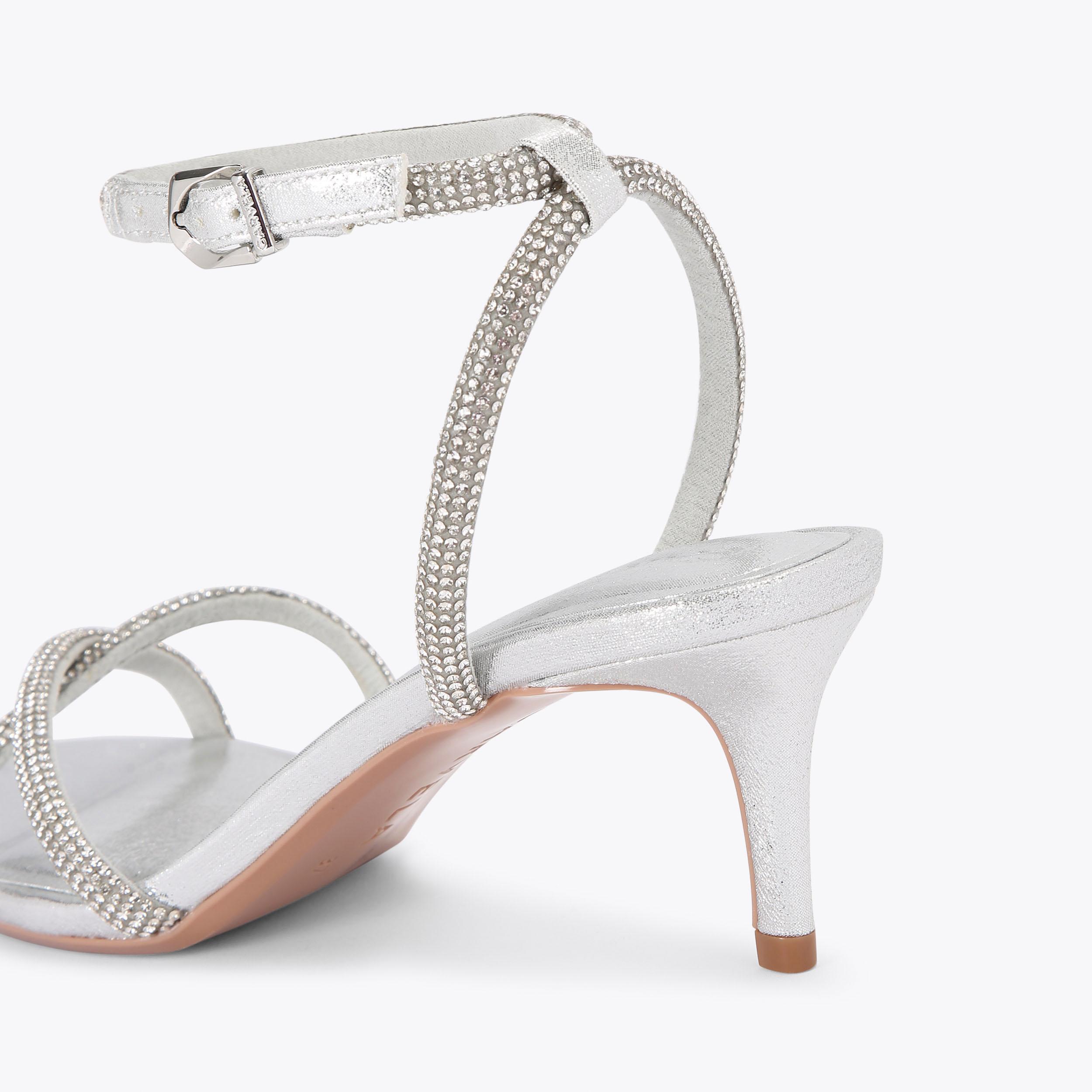 Carvela 2024 silver sandals