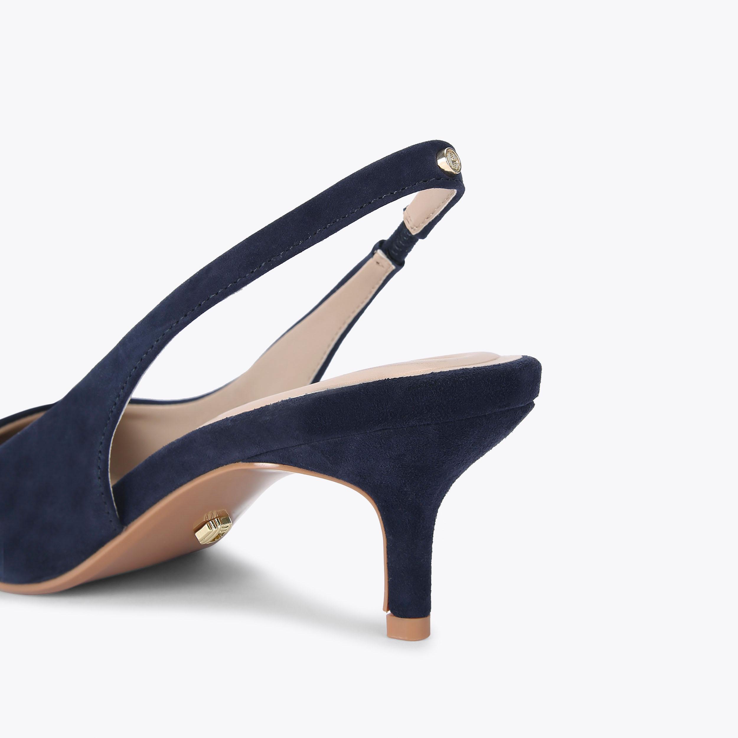 Carvela cheap navy heels