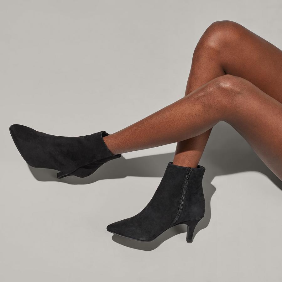 ROMY Black Suede Ankle Boots by CARVELA COMFORT