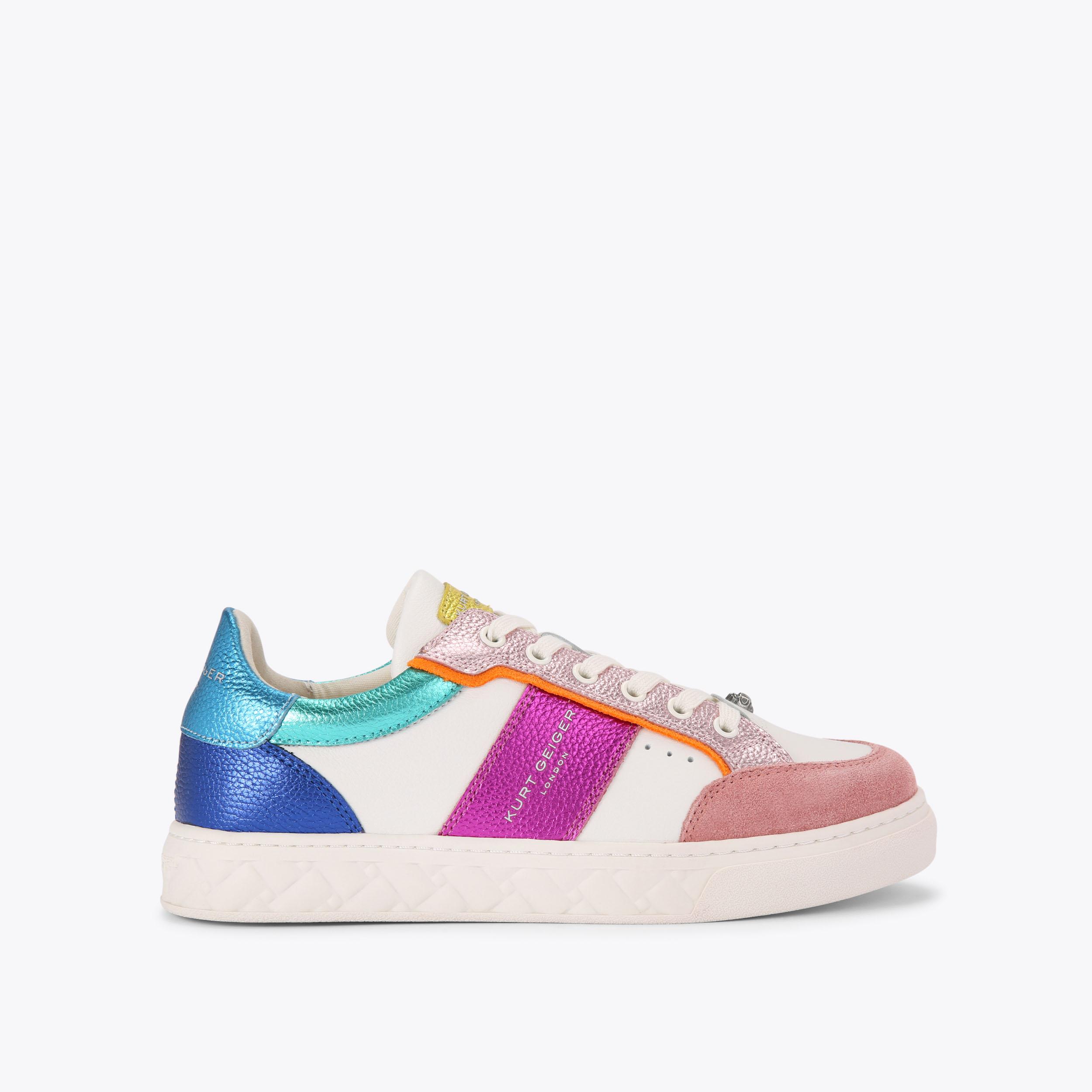 KENSINGTON SLIM CUPSOLE Rainbow Capsule Sneaker by KURT GEIGER LONDON