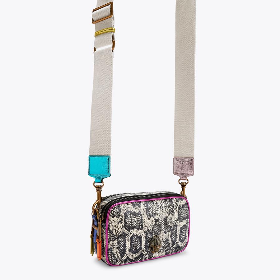 【DOUBLE COMMA】CLOUD BAG 2ZIP KENSINGTON CAMERA Denim Weave Camera Bag by KURT GEIGER
