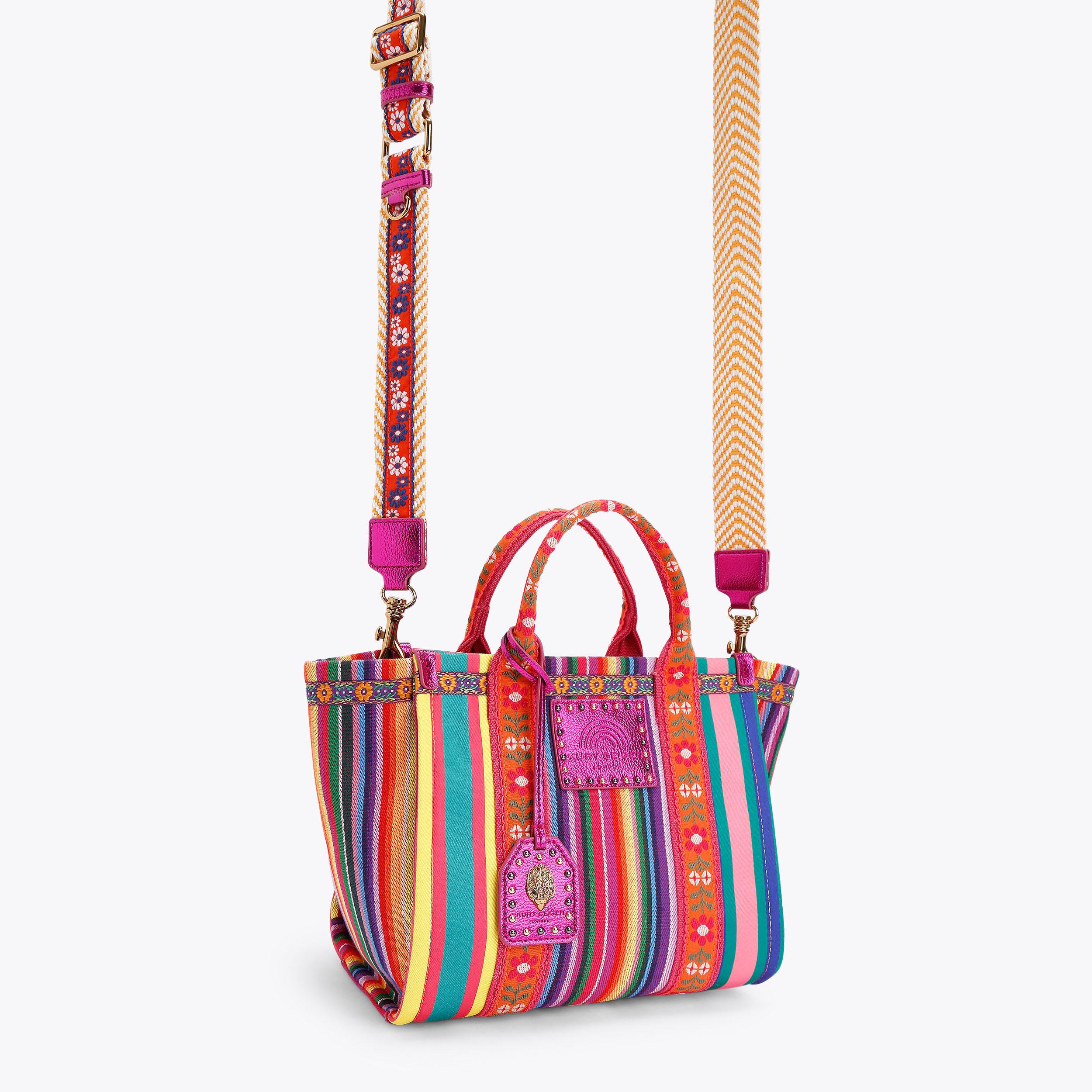 SOUTHBANK SM SHOPPER Rainbow Stripe Canvas Shopper Bag by
