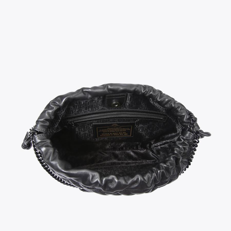 KENSINGTON DRAWSTRING DR Black Drench Shoulder Bag by KURT GEIGER