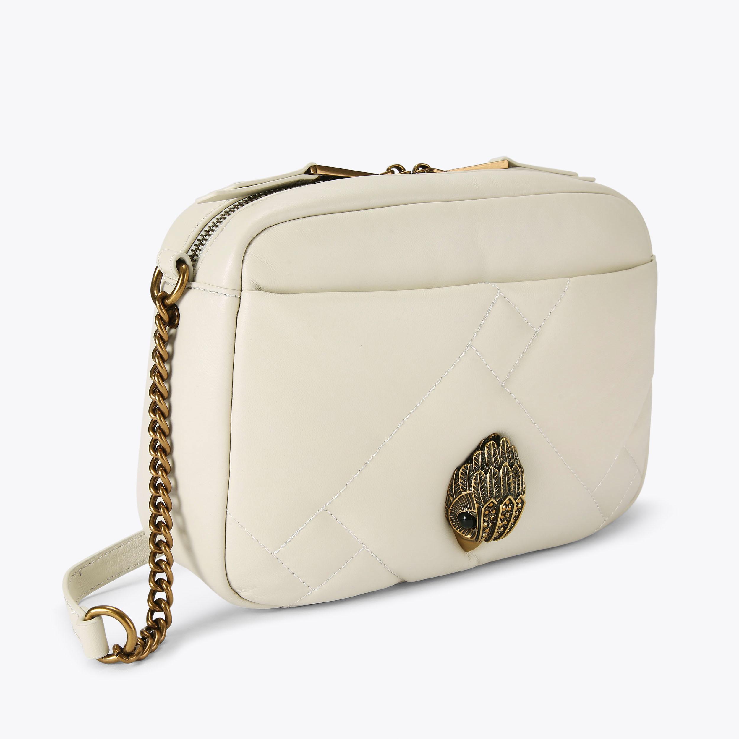 KENSINGTON PUFF CAMERA SH Bone Pillow Leather Camera Bag by KURT GEIGER ...