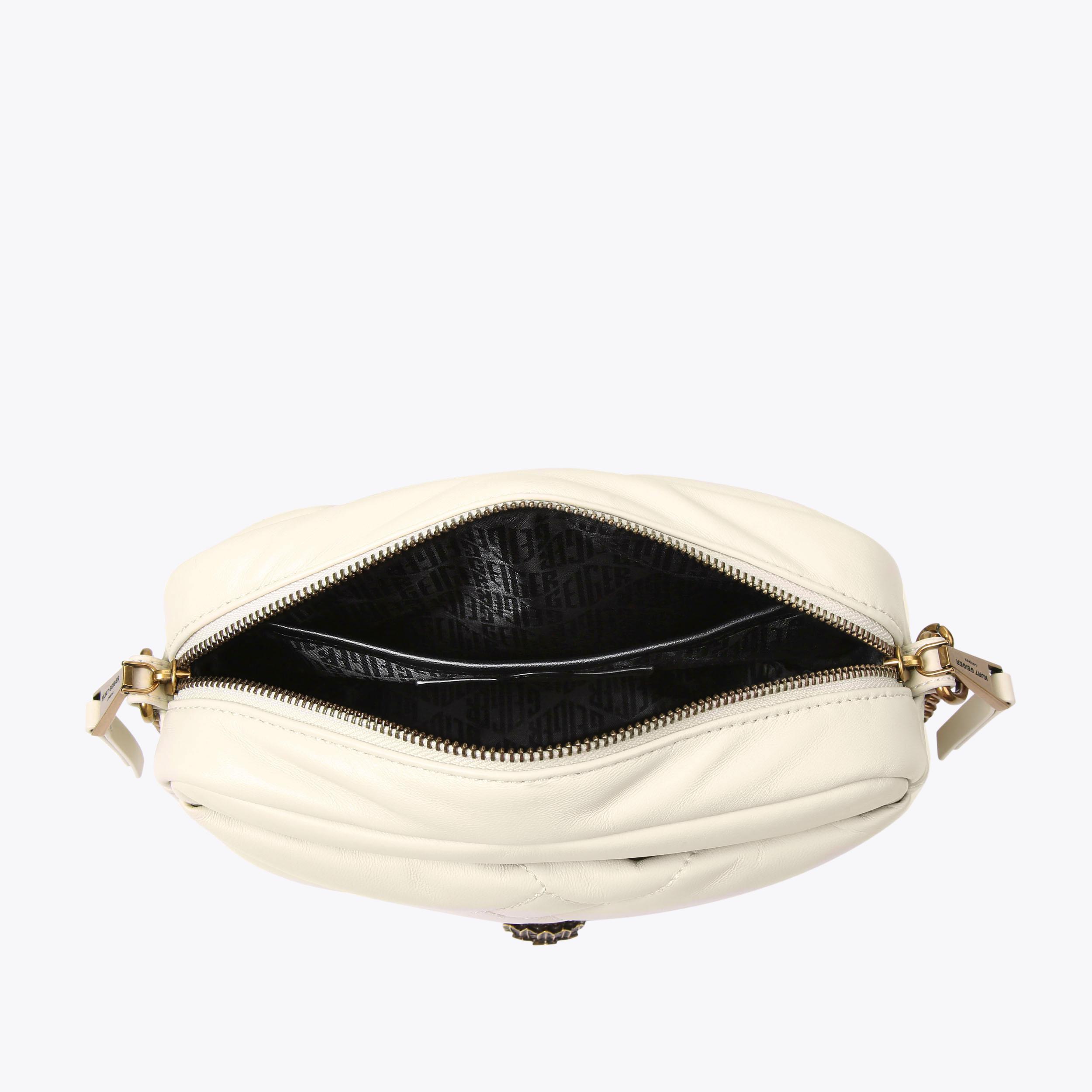 KENSINGTON PUFF CAMERA SH Bone Pillow Leather Camera Bag by KURT GEIGER  LONDON