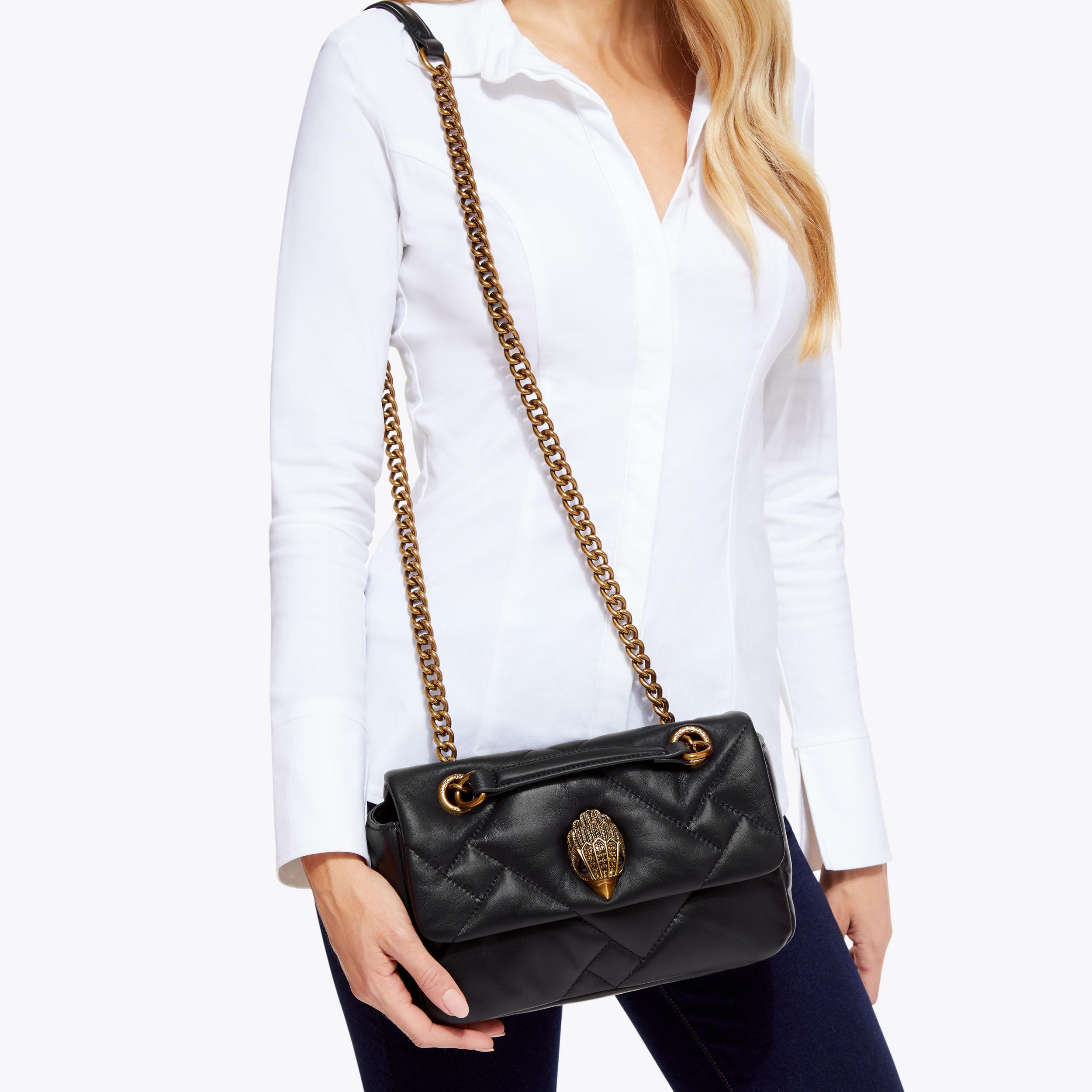 MD KENSINGTON PUFF Bone Leather Shoulder Bag by KURT GEIGER LONDON