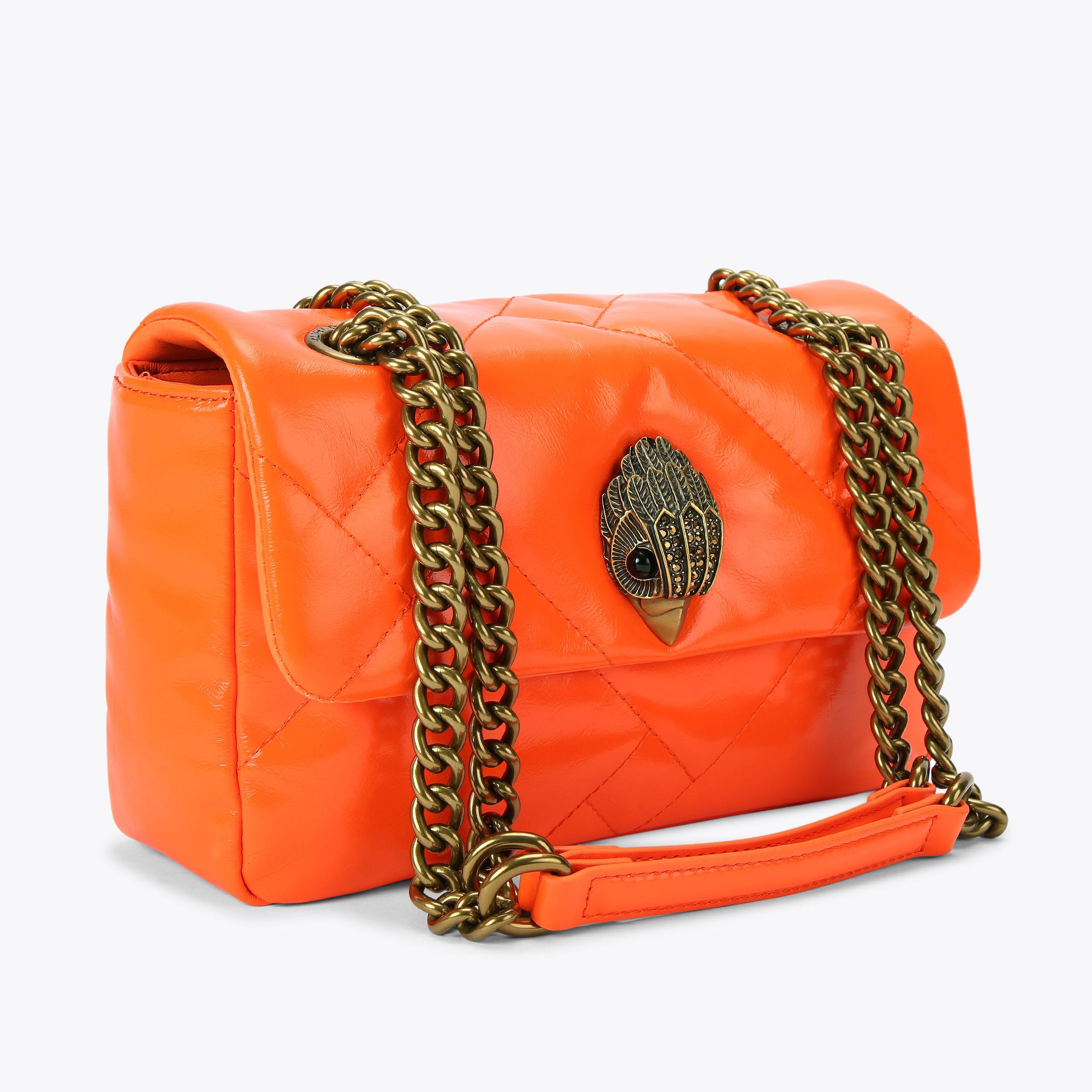 MD KENSINGTON PUFF Neon Orange Shoulder Bag by KURT GEIGER