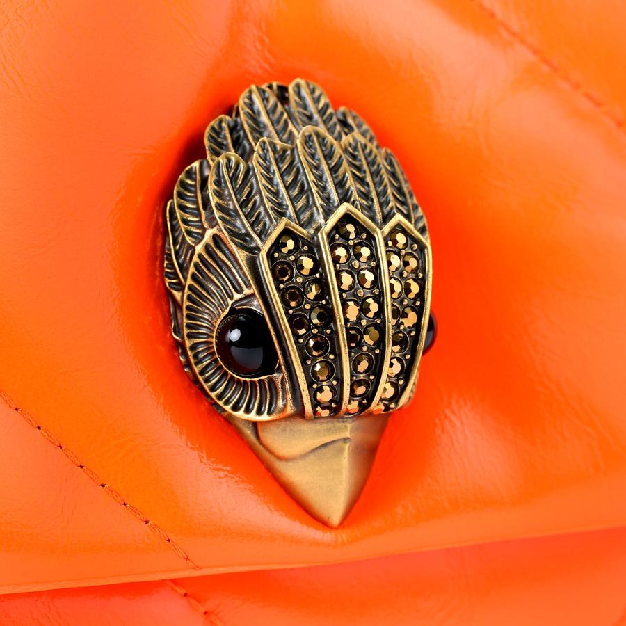 MD KENSINGTON PUFF Neon Orange Shoulder Bag by KURT GEIGER LONDON