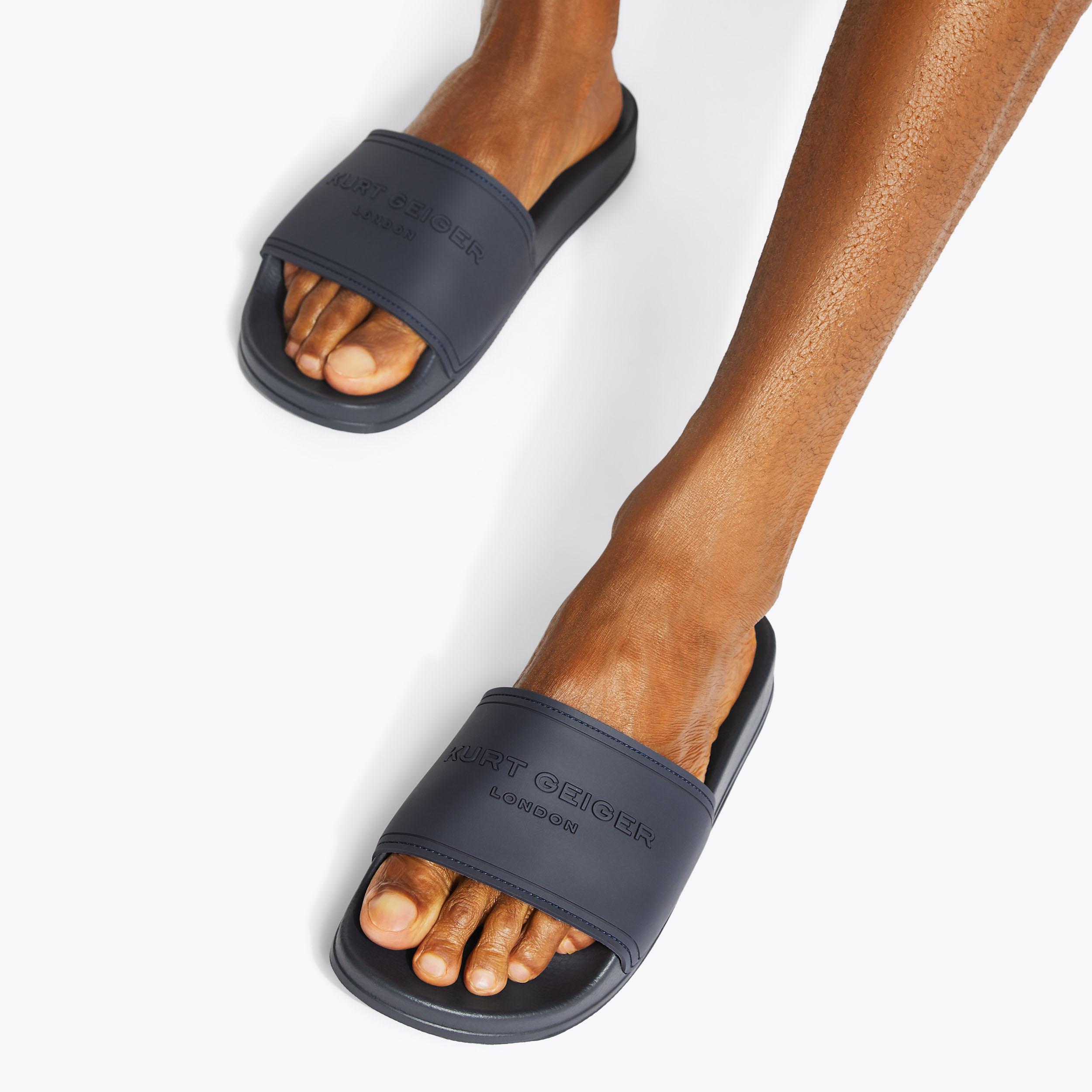 KGL POOL SLIDER MENS BLACK SLIDERS by KURT GEIGER LONDON
