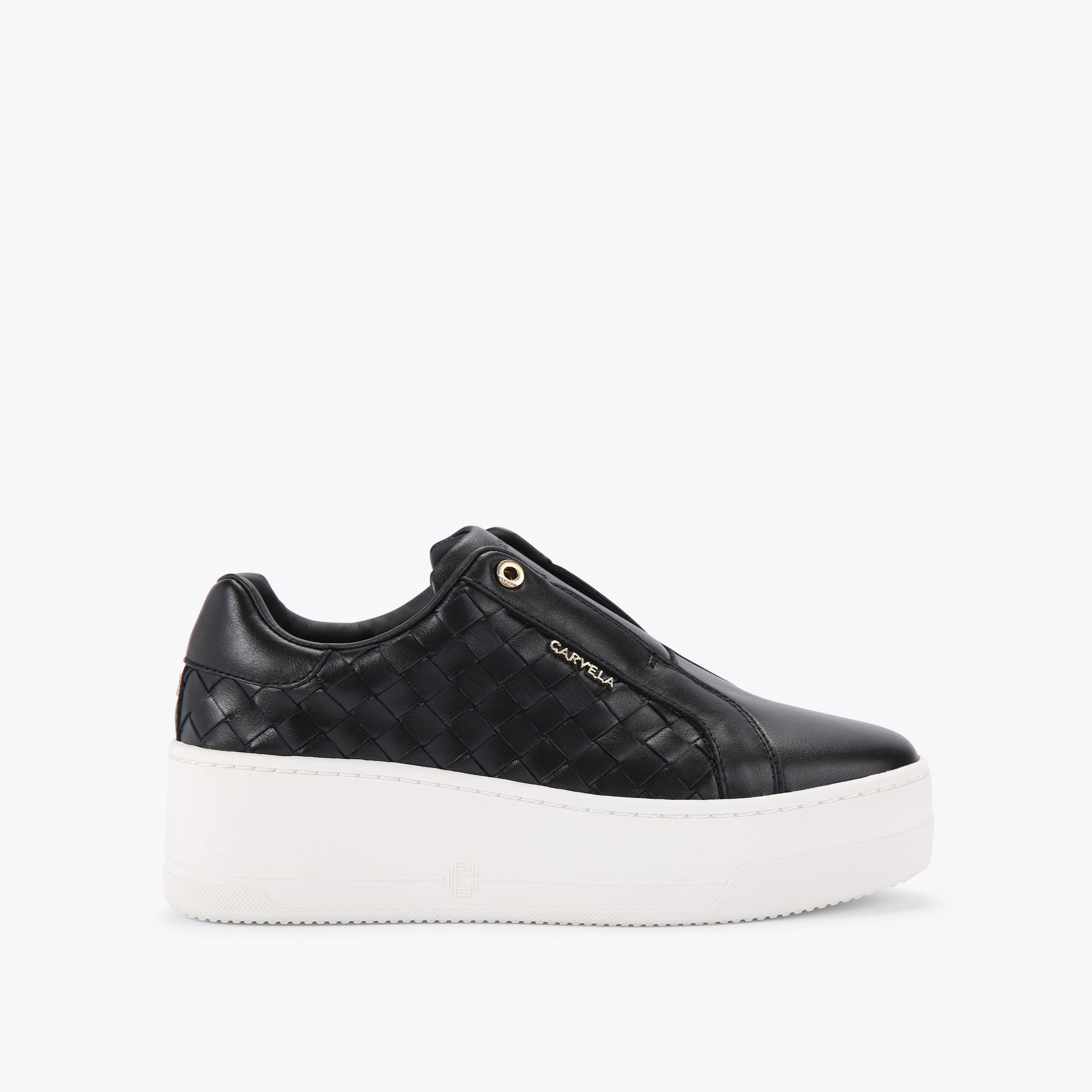 Leather slip on trainers womens on sale