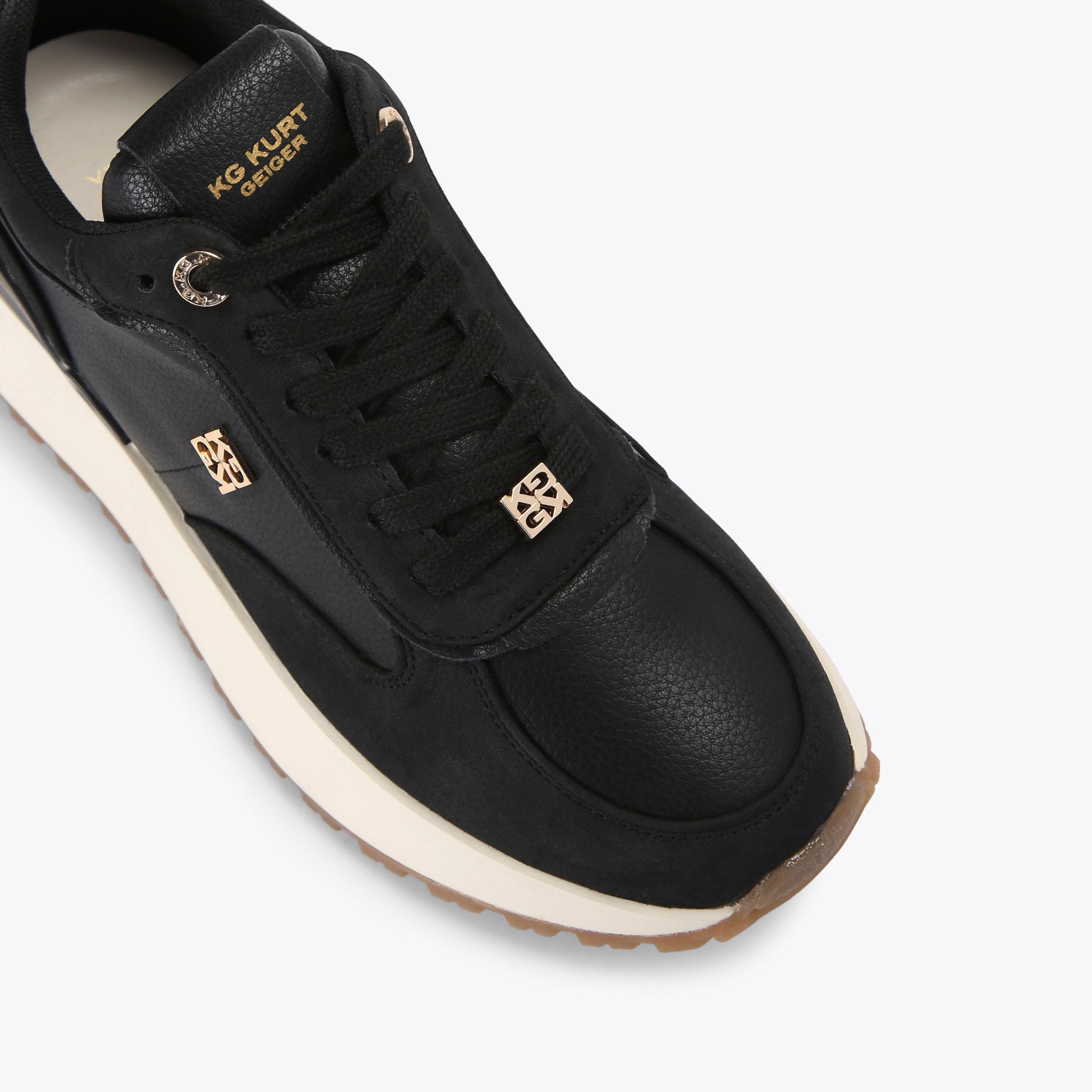 LOUISA Black vegan trainers by KG KURT GEIGER