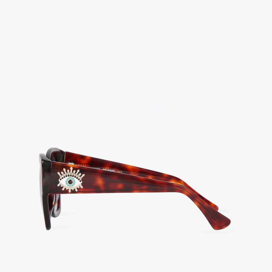 EYE SQ BUTTERFLY Tortoiseshell Sunglasses by KURT GEIGER LONDON display picture 1