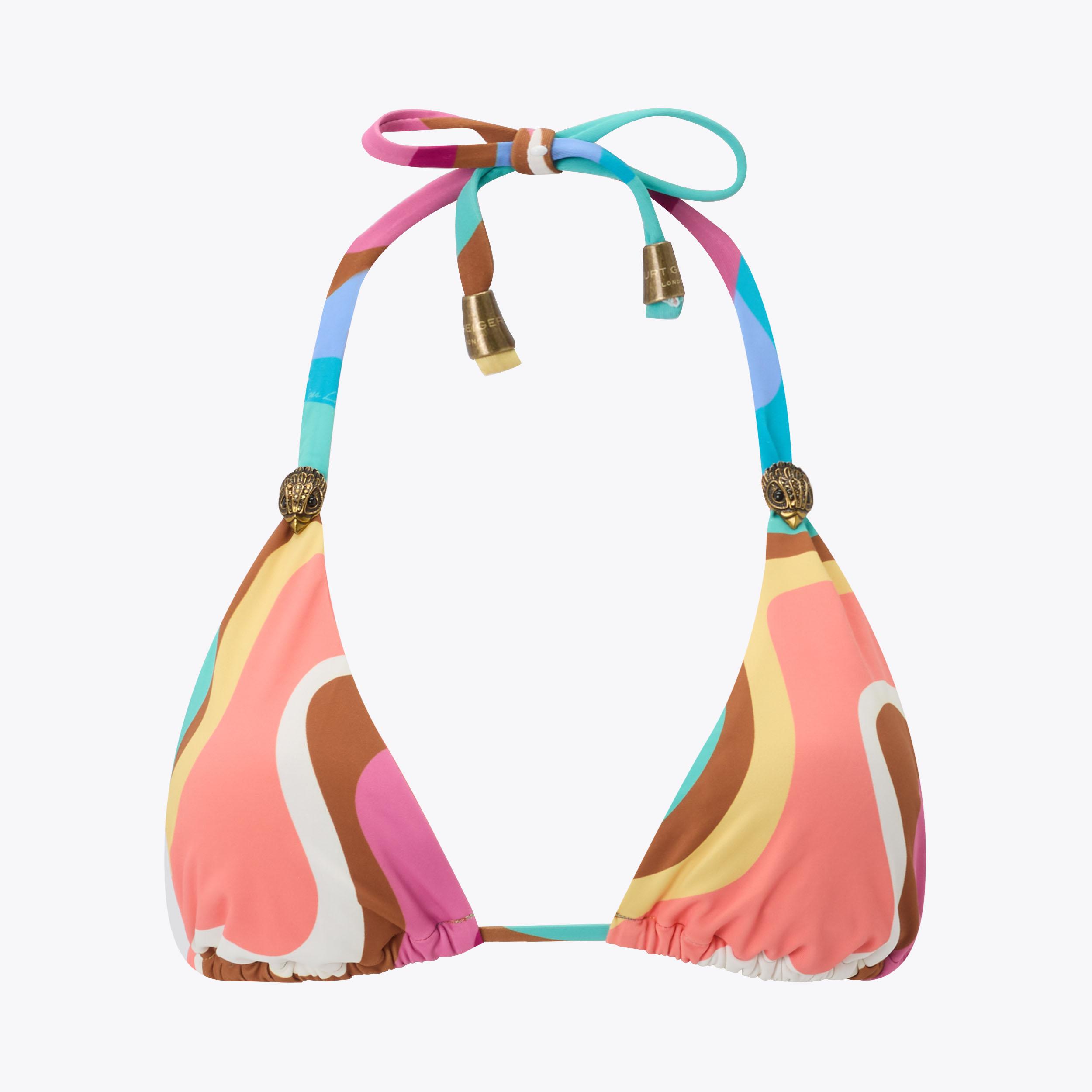 carvela by kurt geiger KENSINGTON TRIANGLE TOP Rainbow Swirl Bikini Top by KURT GEIGER LONDON