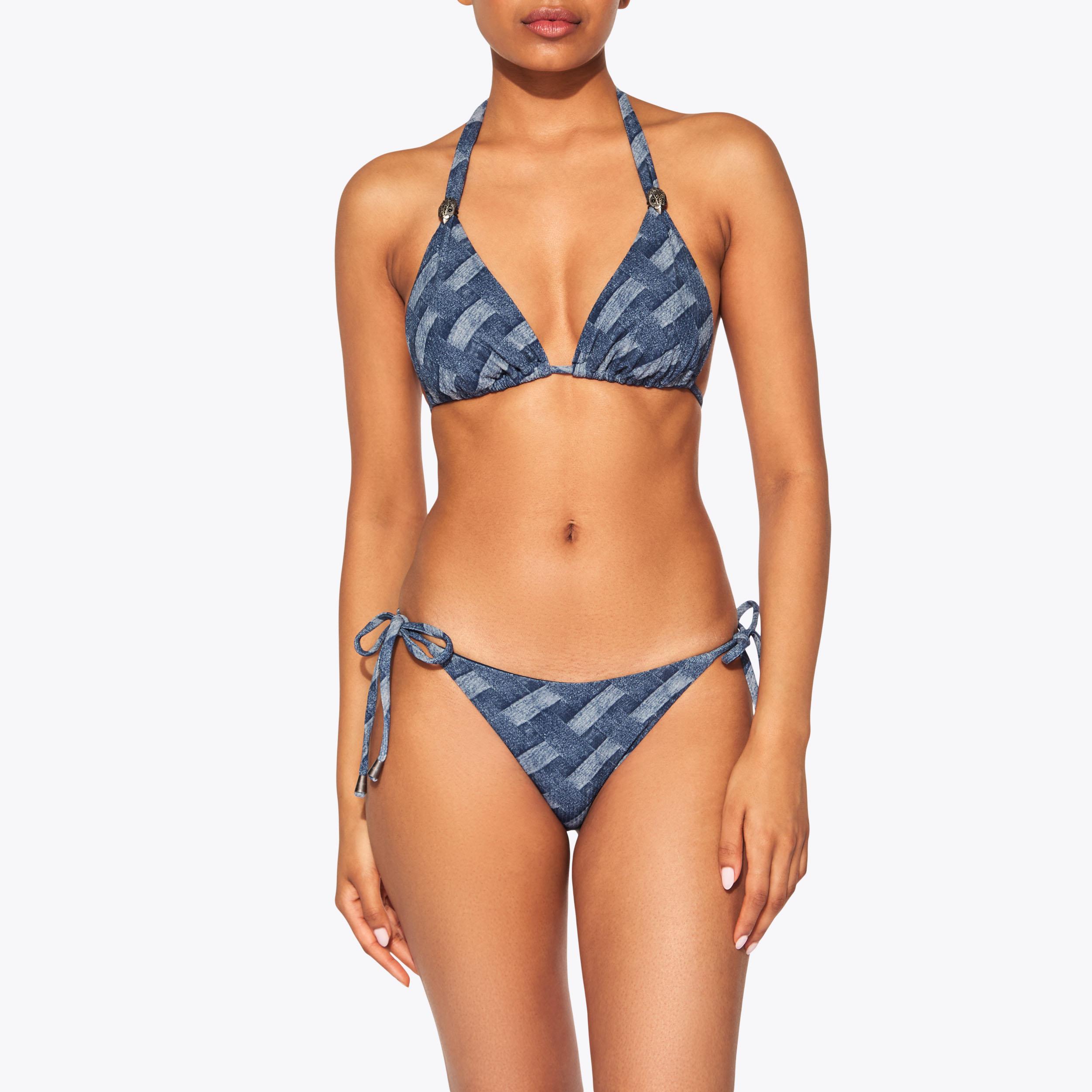 QUNG Krkr3pieceBikini レア商品 Kurt Geiger London Kensington Rainbow Swirl Asymmetrical