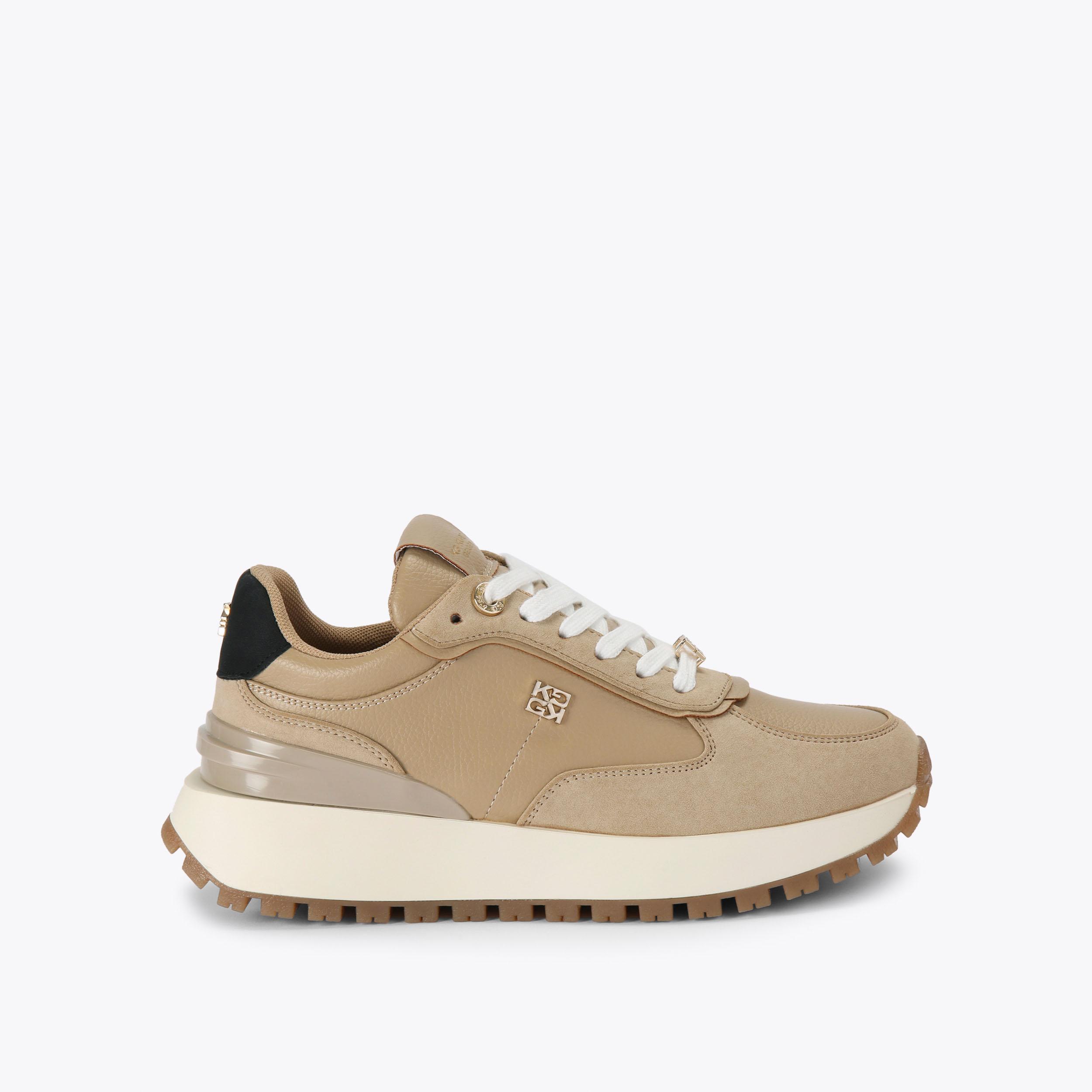 LOUISA beige vegan trainers by KG KURT GEIGER