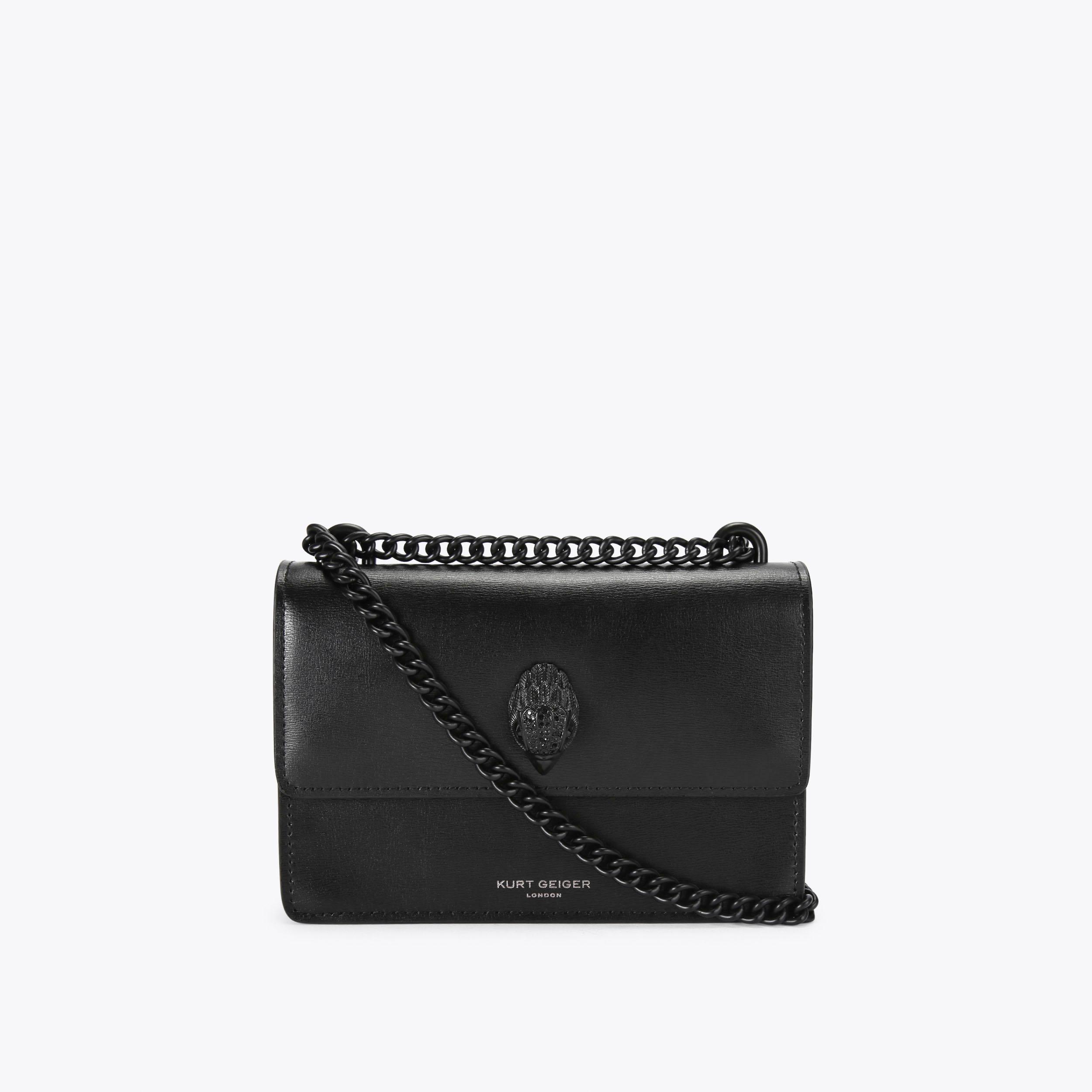 SHOREDITCH SM XBODY DR Black Drench Cross Body Bag by KURT GEIGER LONDON