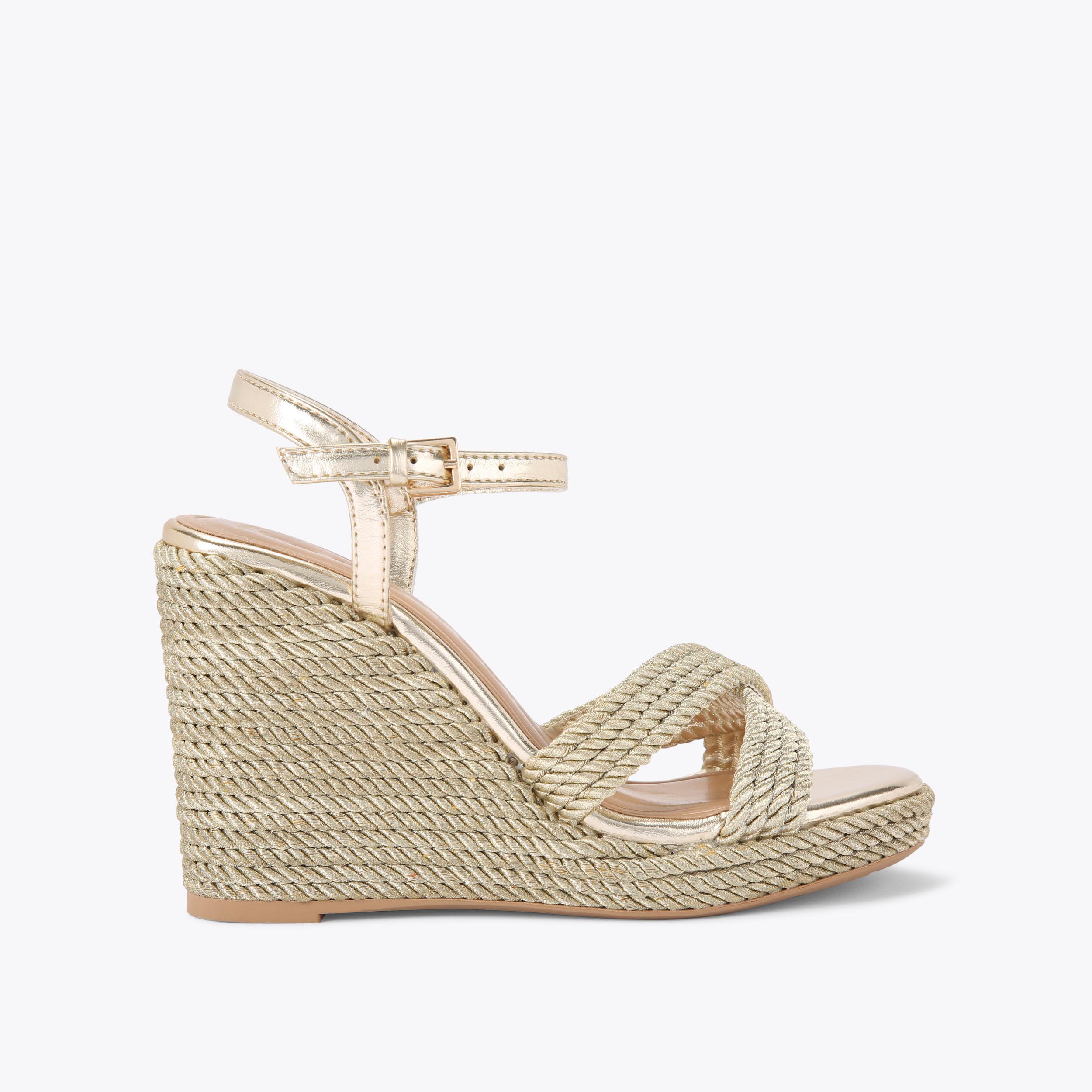 PHOEBE Wedge Rope Heel by KG KURT GEIGER