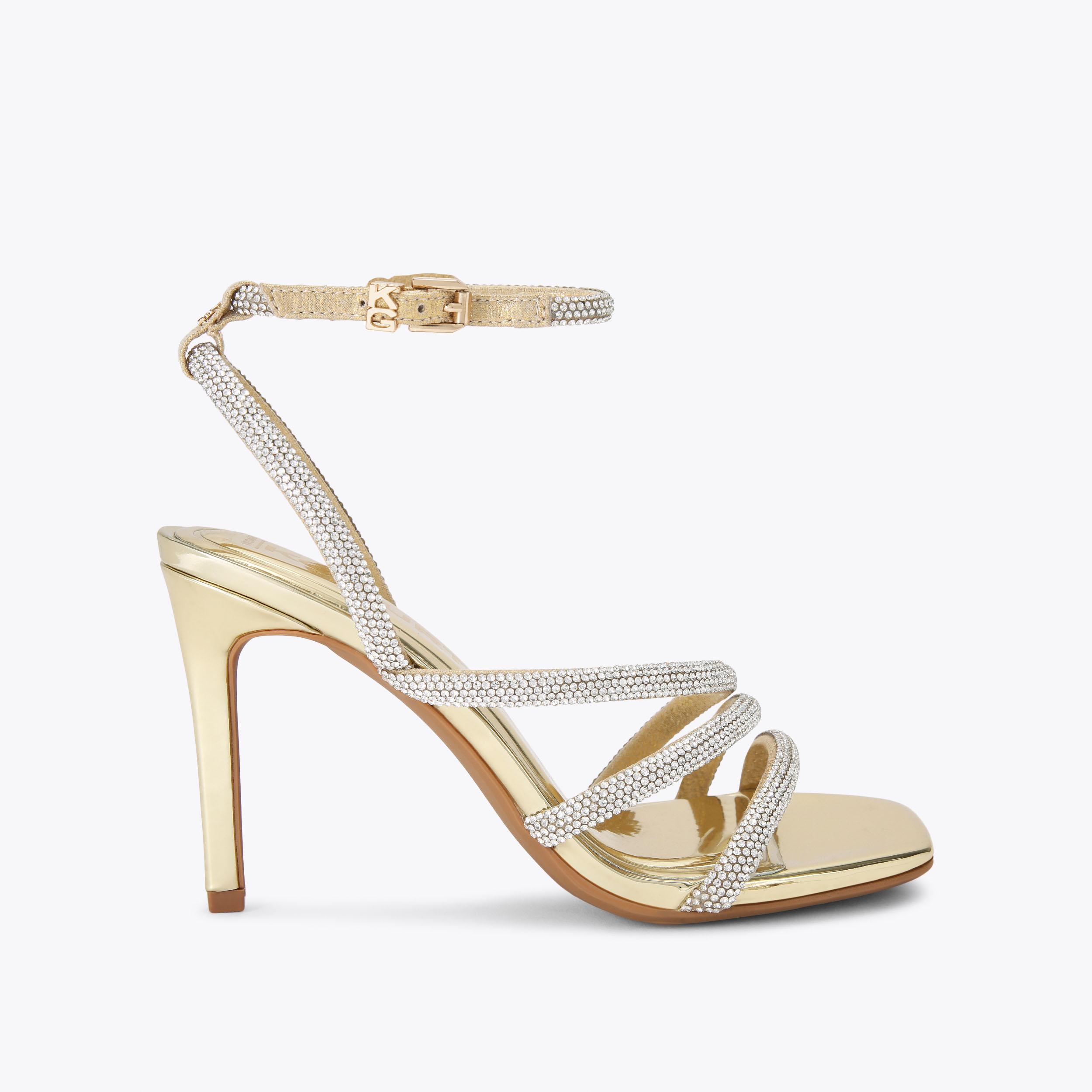 carvela by kurt geiger SAVANNA Gold Embellished Heels by KG KURT GEIGER