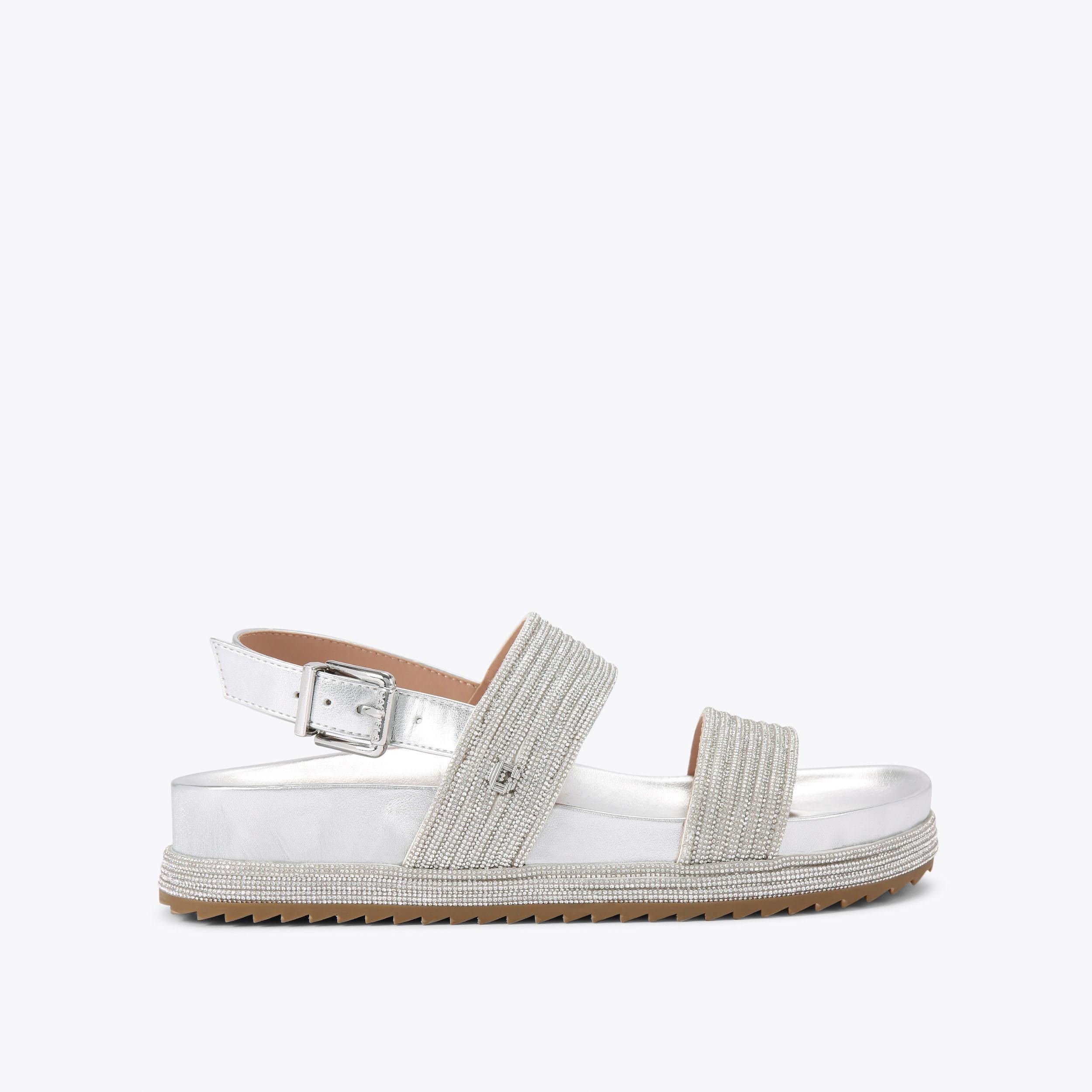 GALA FLATFORM Gold Flatform Sandals by CARVELA