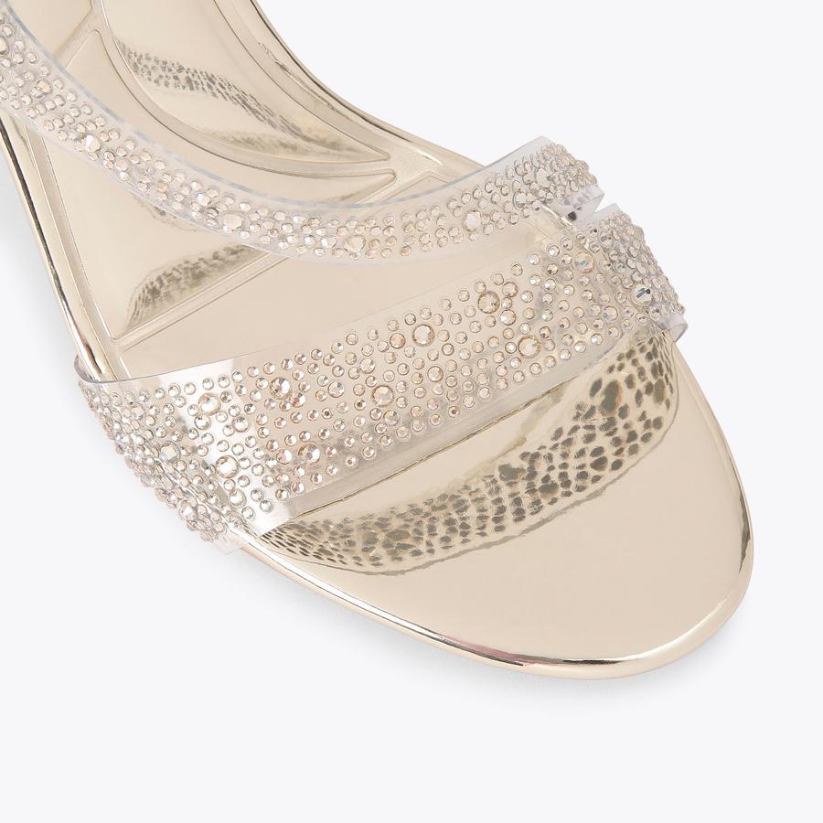サンダル・ミュール Carven Satin Heeled Sandals Carven Satin Heeled Sandals | ShopSimon