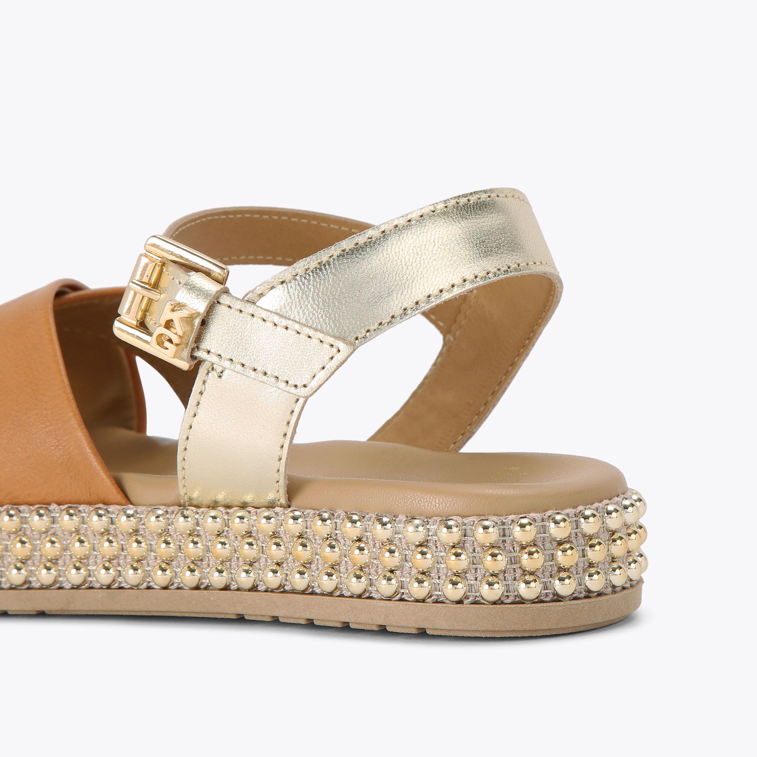 REYA Gold Sandals by KG KURT GEIGER
