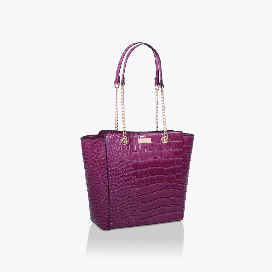 Crocodile print tote bag cheap