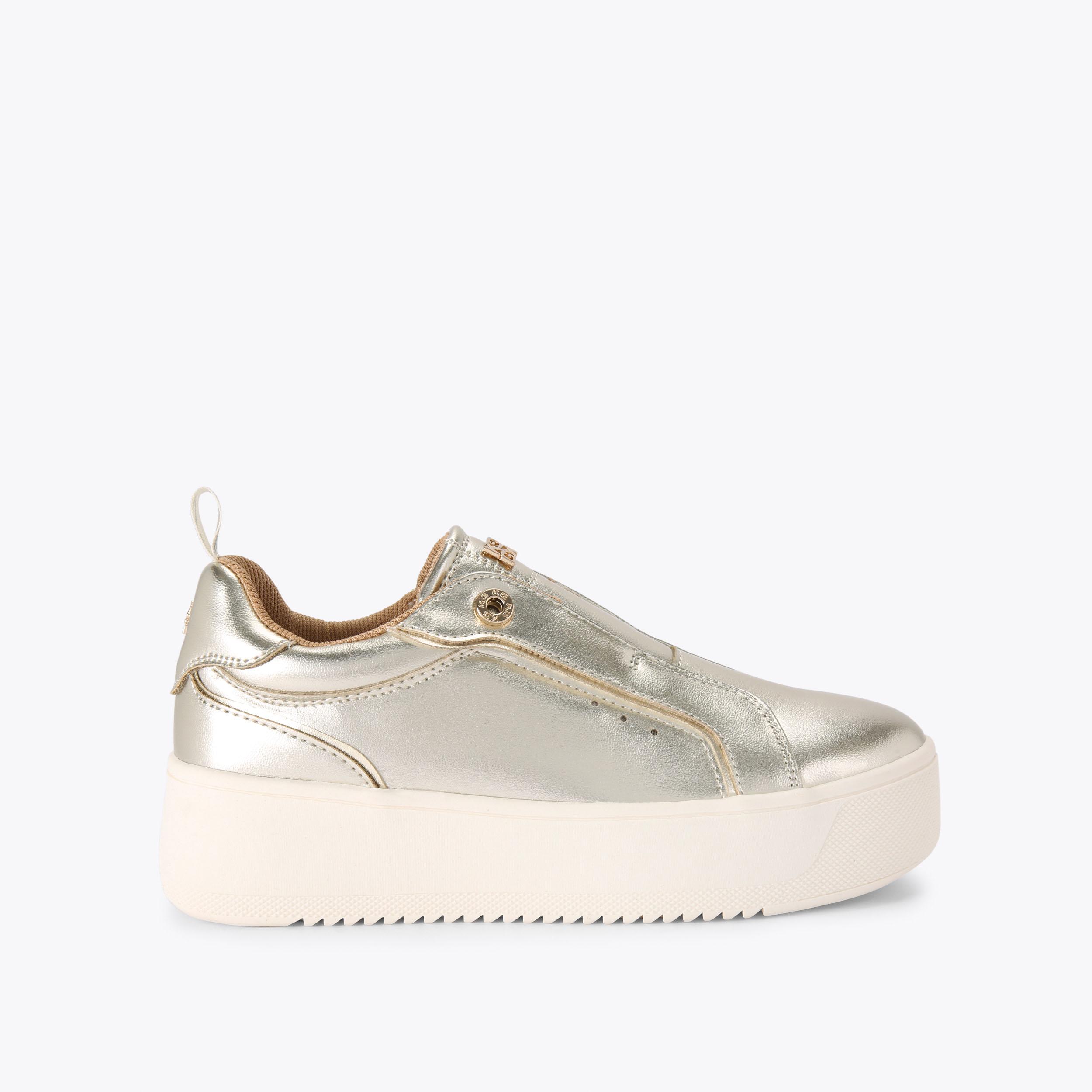 LUCIA Metallic Gold Sneaker by KG KURT GEIGER