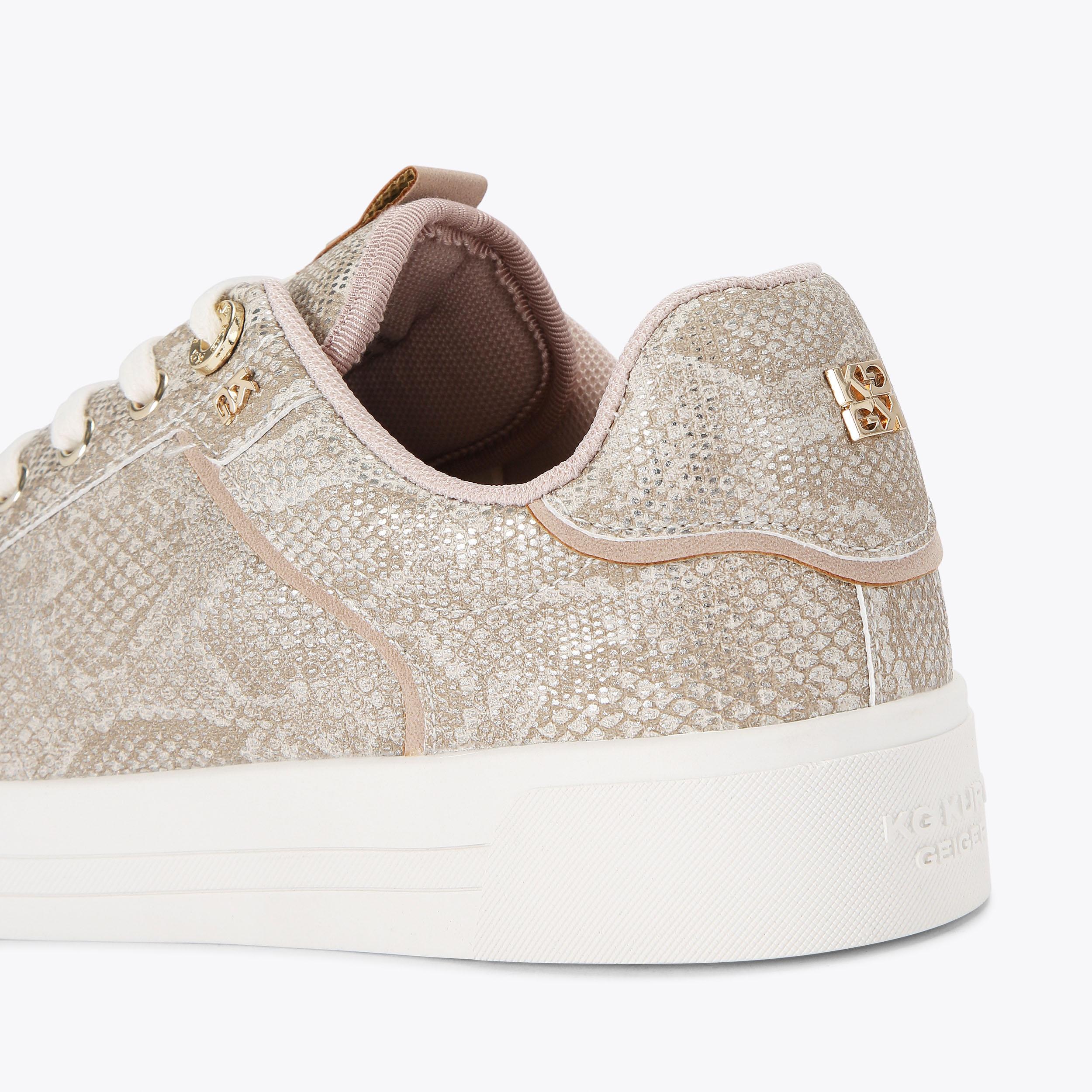 LILLIAN Snake Print Trainer by KG KURT GEIGER